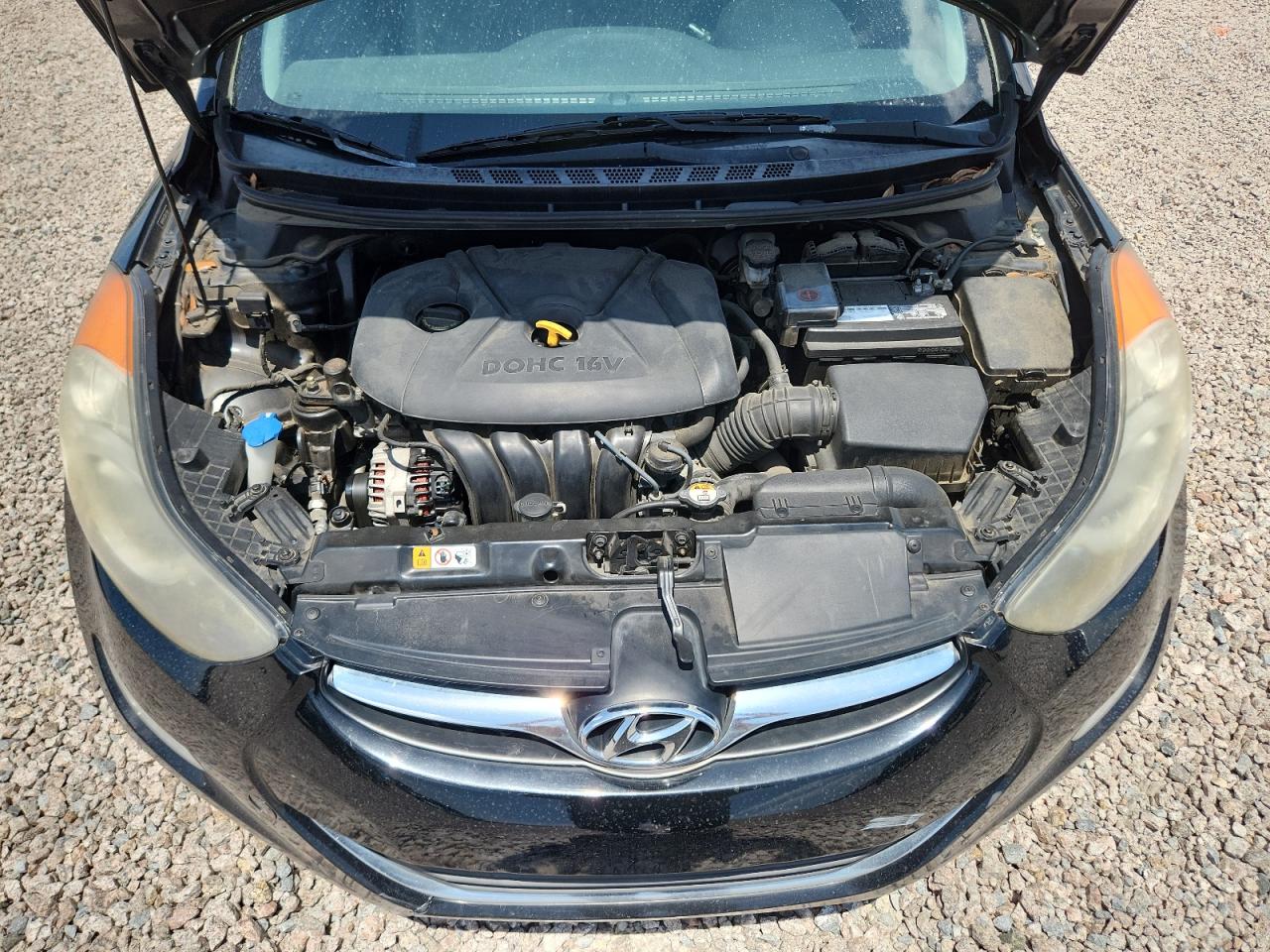 2013 Hyundai Elantra Gls Black vin: 5NPDH4AE3DH273941