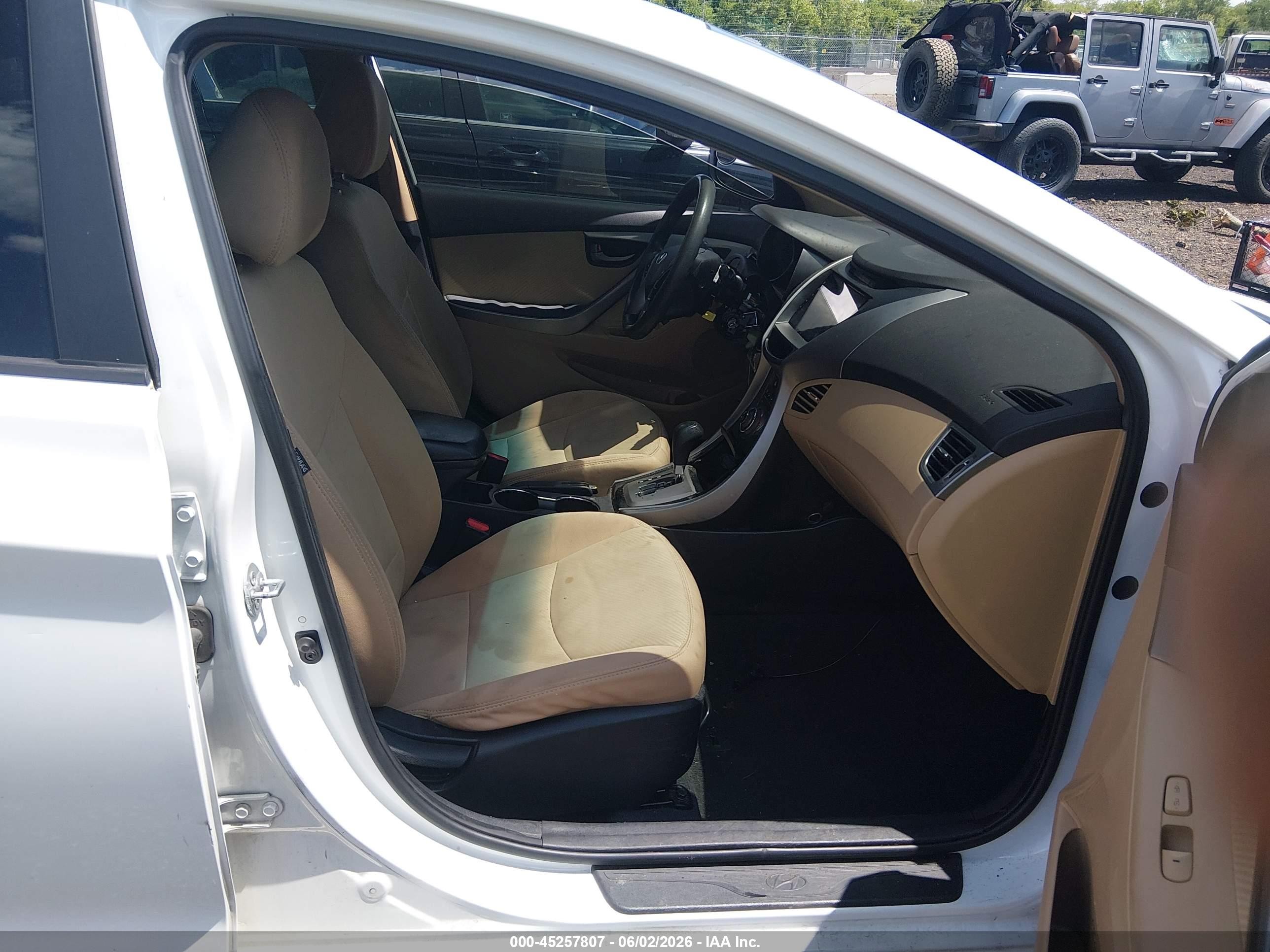2013 Hyundai Elantra Gls White vin: 5NPDH4AE3DH276645