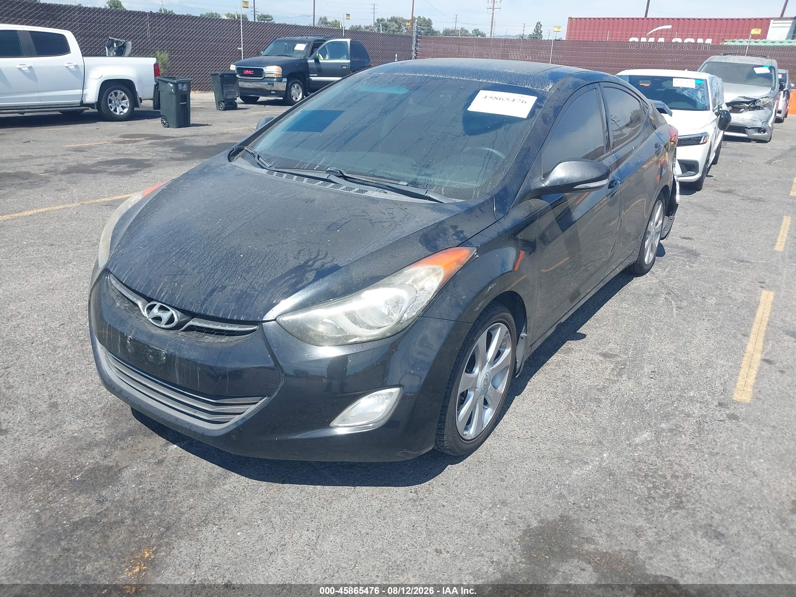 2013 Hyundai Elantra Limited Black vin: 5NPDH4AE3DH284857
