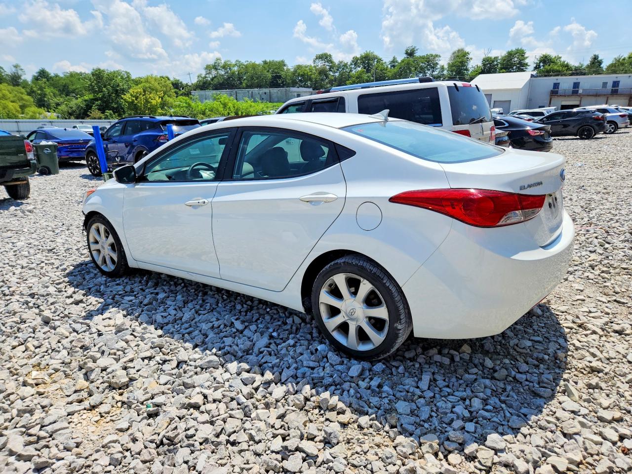 2013 Hyundai Elantra Limited White vin: 5NPDH4AE3DH286396