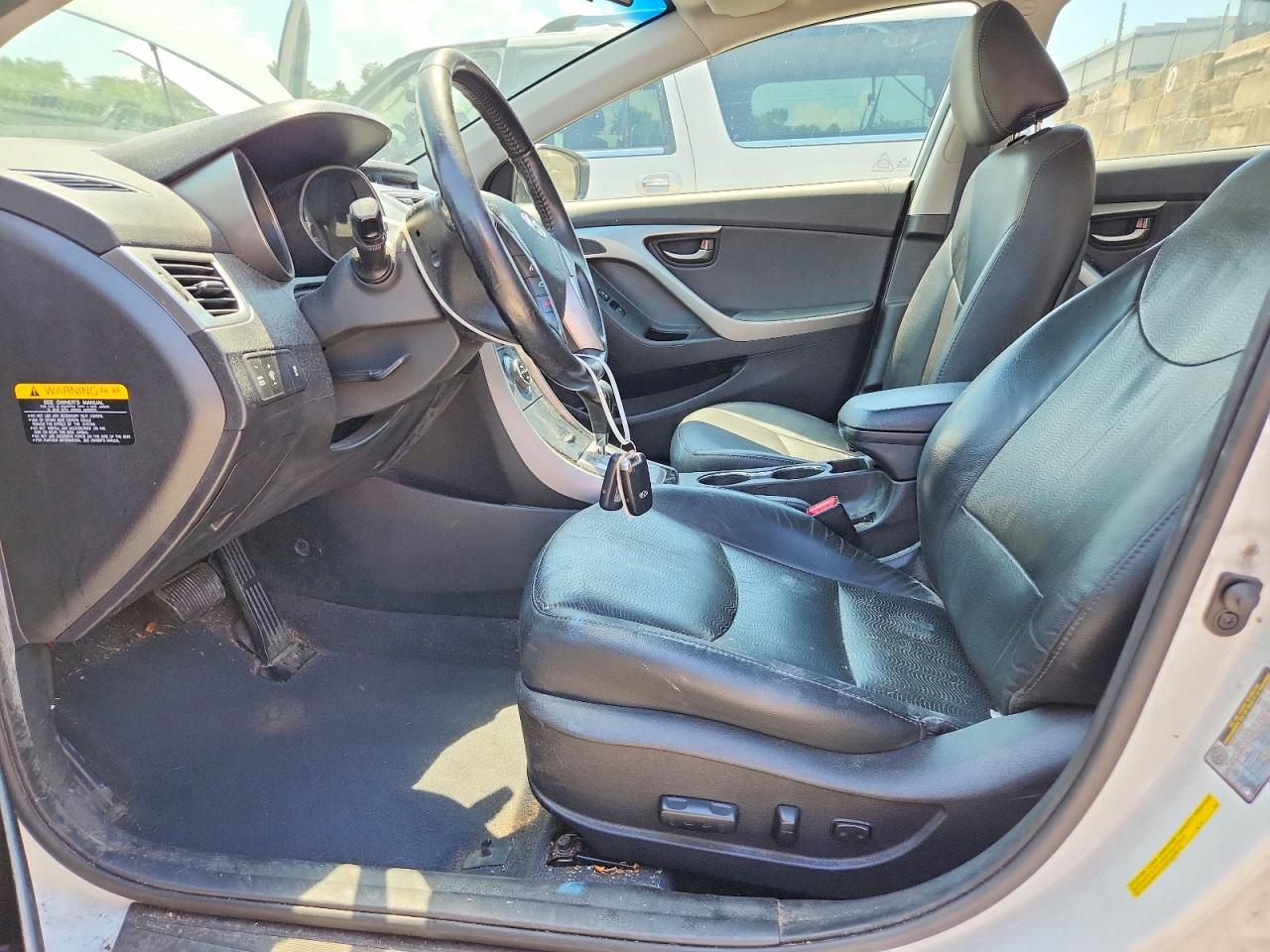 2013 Hyundai Elantra Limited White vin: 5NPDH4AE3DH286396