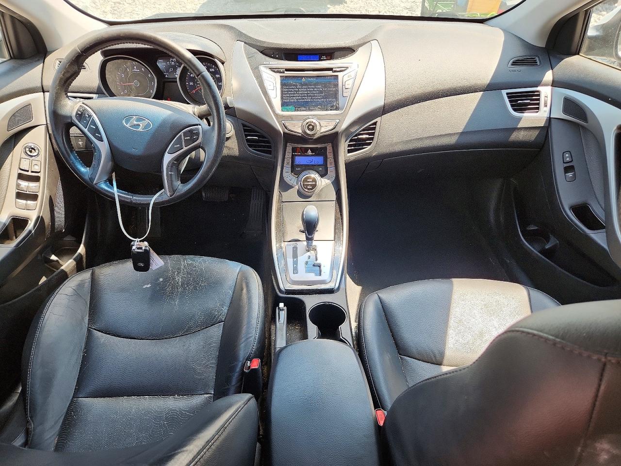 2013 Hyundai Elantra Limited White vin: 5NPDH4AE3DH286396