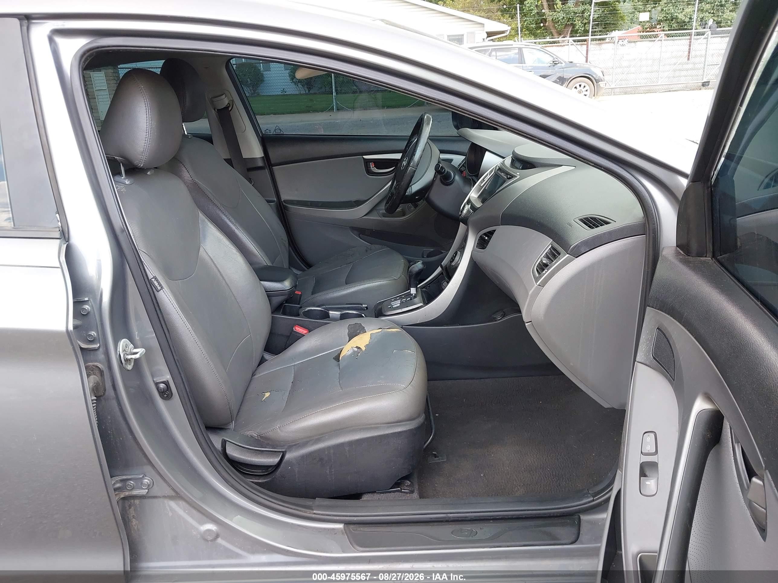 2013 Hyundai Elantra Limited Серый vin: 5NPDH4AE3DH286530
