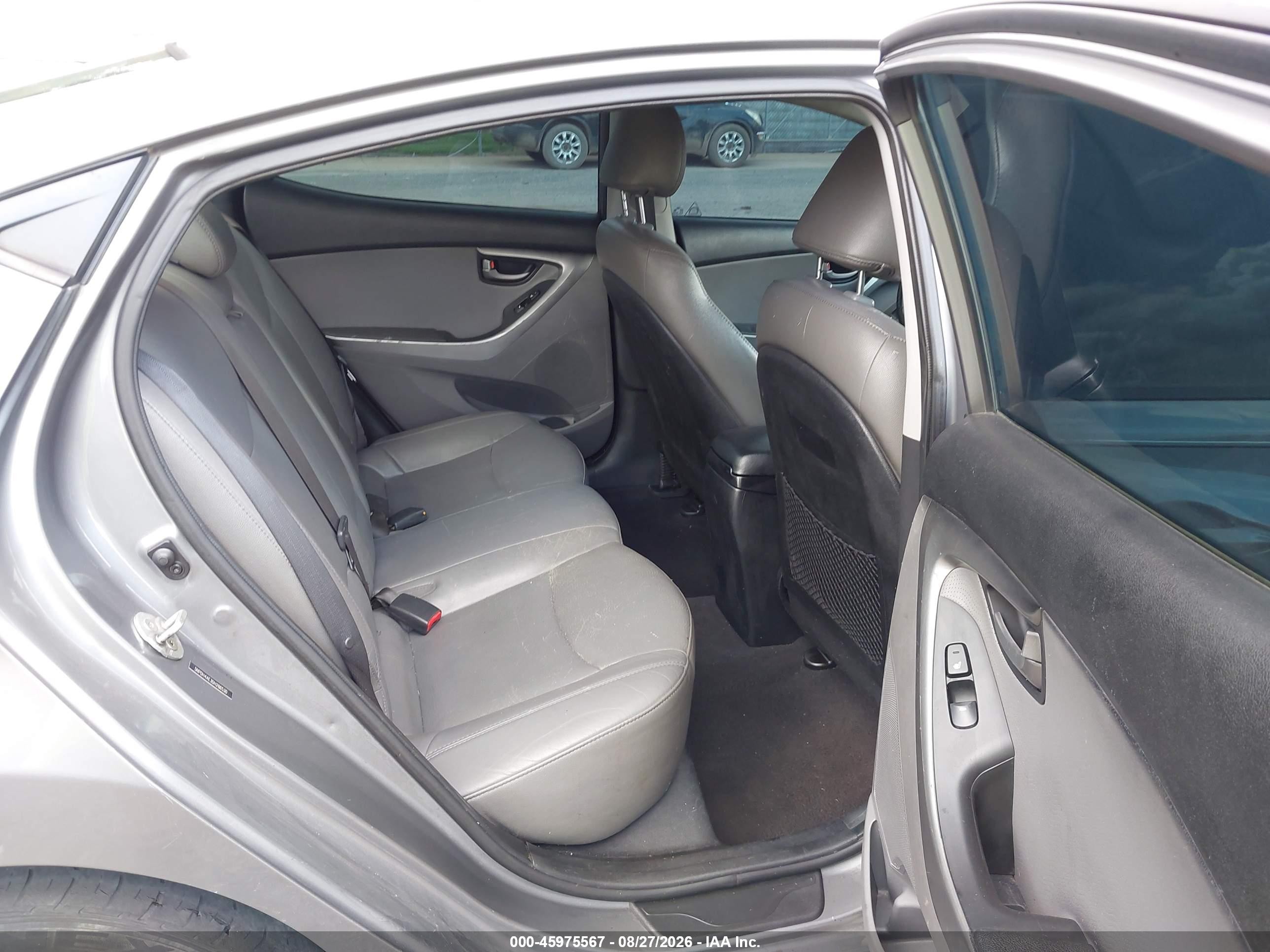 2013 Hyundai Elantra Limited Серый vin: 5NPDH4AE3DH286530