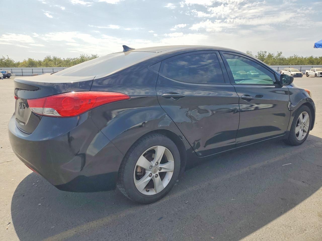 2013 Hyundai Elantra Gls Black vin: 5NPDH4AE3DH290805