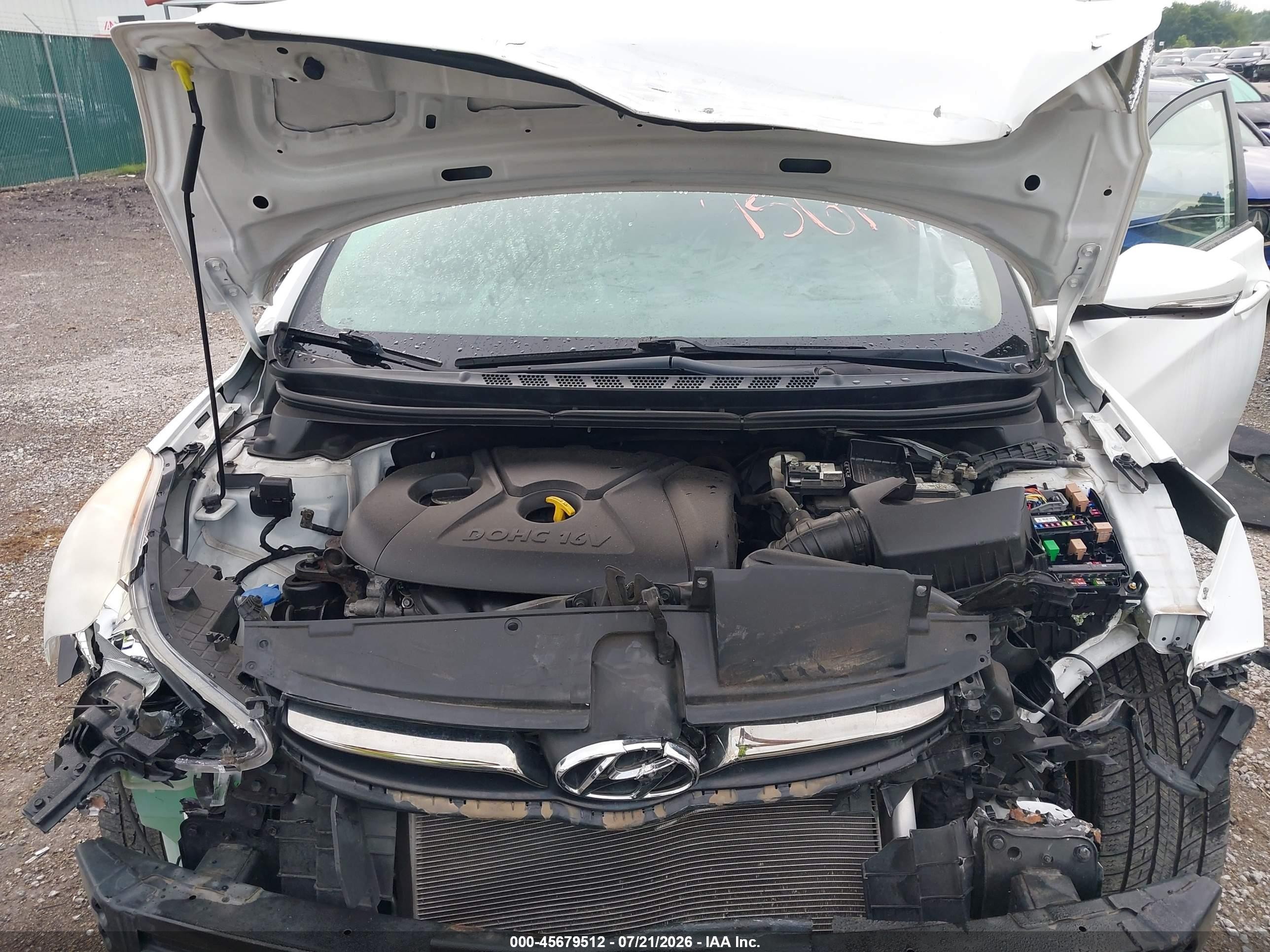 2013 Hyundai Elantra Limited White vin: 5NPDH4AE3DH292960