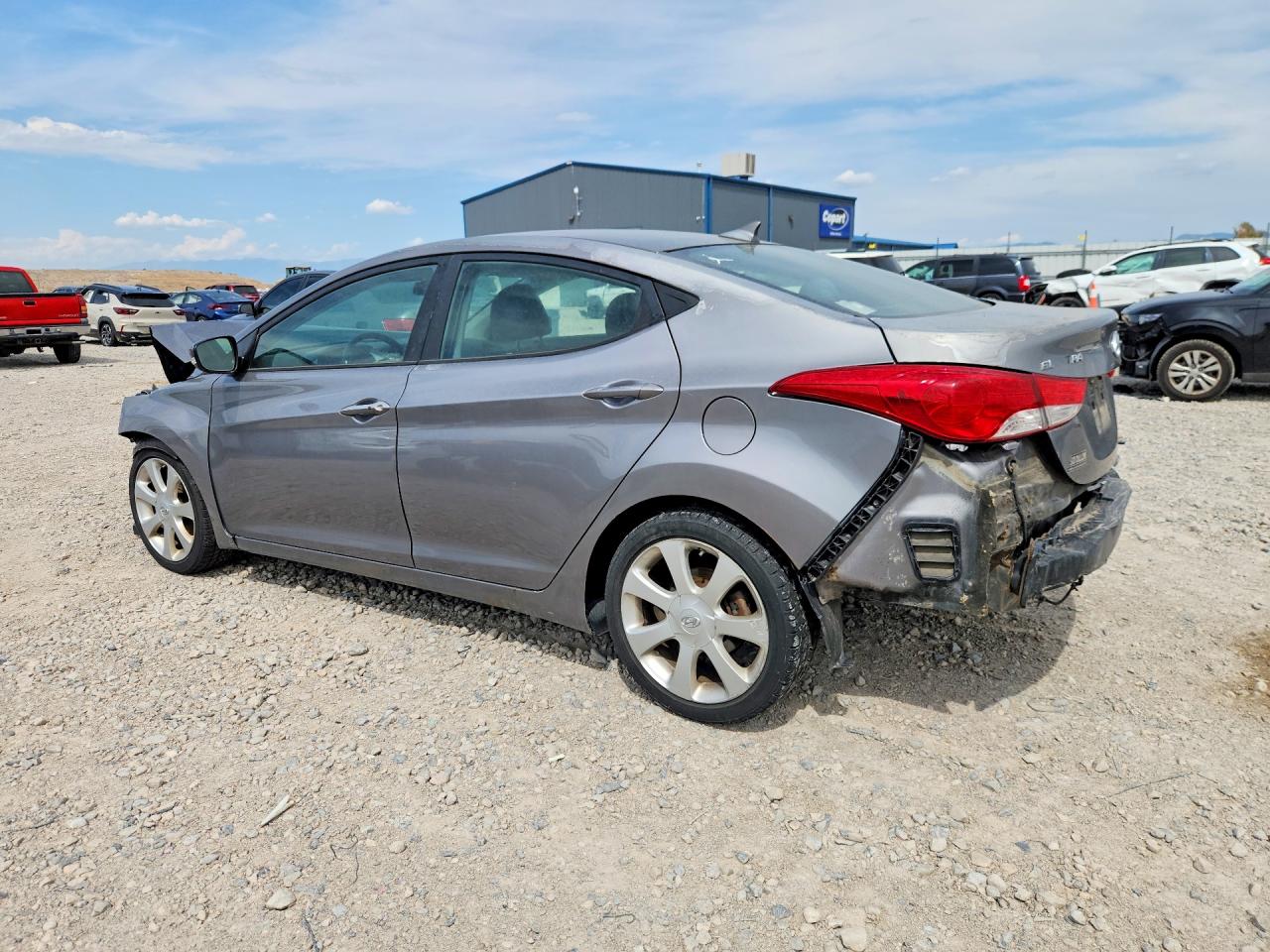2013 Hyundai Elantra Limited Gray vin: 5NPDH4AE3DH296961