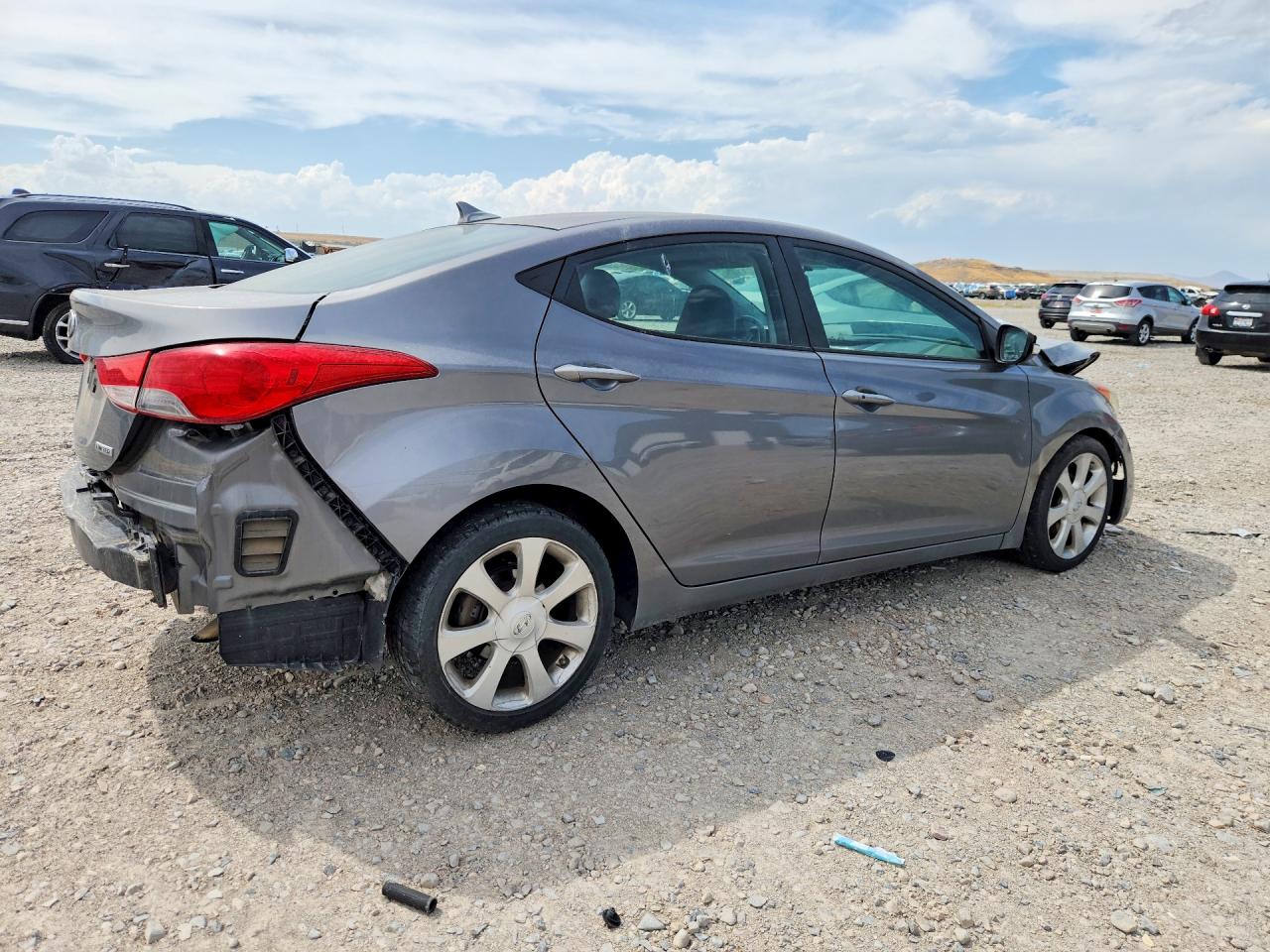 2013 Hyundai Elantra Limited Gray vin: 5NPDH4AE3DH296961