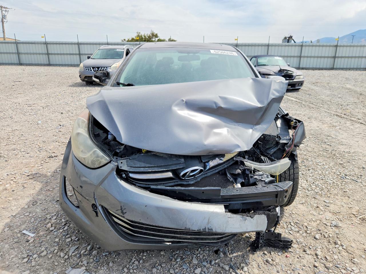 2013 Hyundai Elantra Limited Gray vin: 5NPDH4AE3DH296961