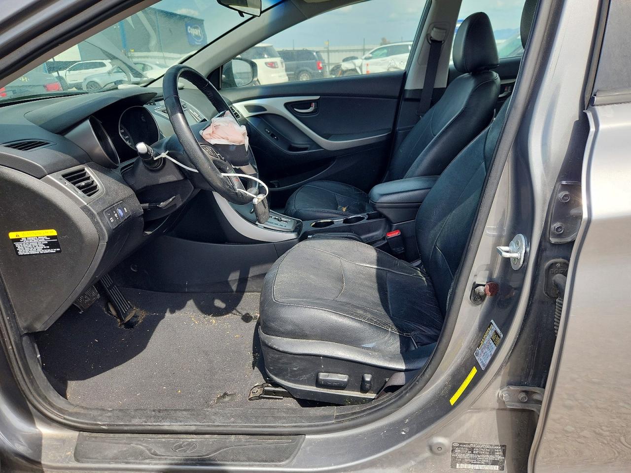 2013 Hyundai Elantra Limited Gray vin: 5NPDH4AE3DH296961