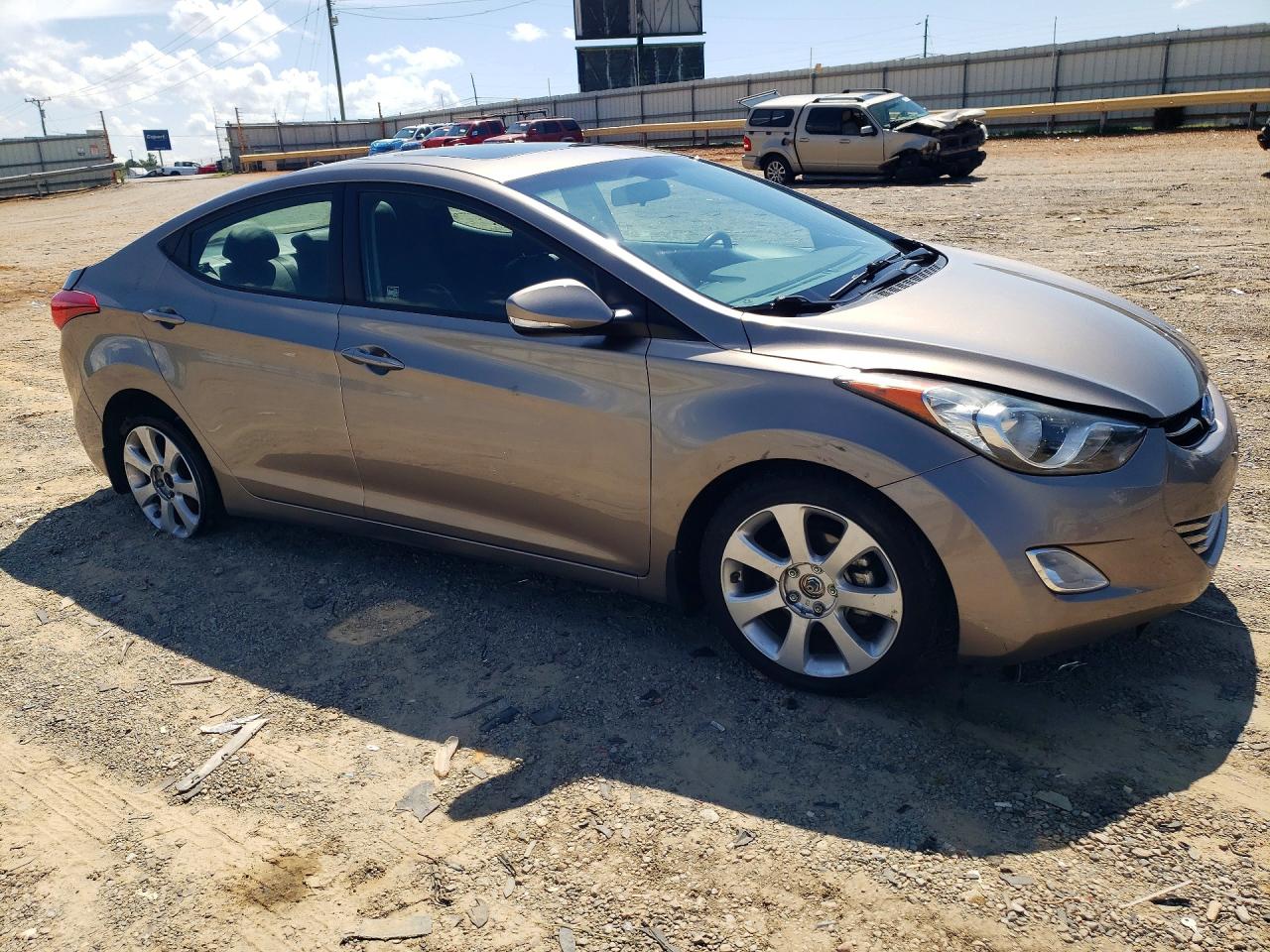 2013 Hyundai Elantra Limited Tan vin: 5NPDH4AE3DH299861