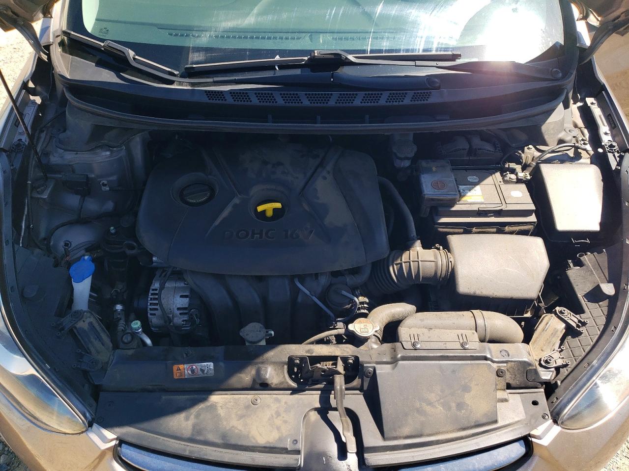 2013 Hyundai Elantra Limited Tan vin: 5NPDH4AE3DH299861