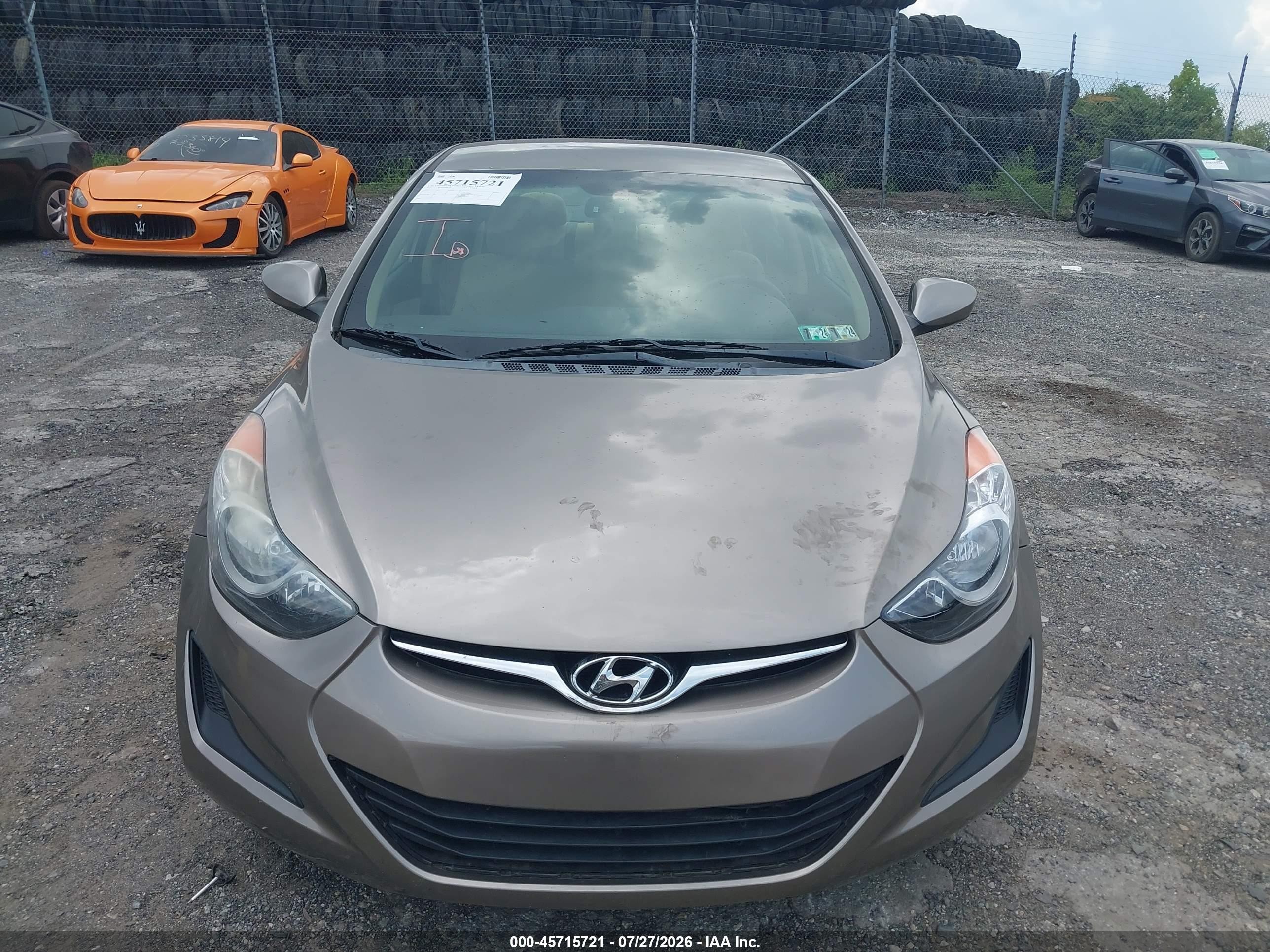 2013 Hyundai Elantra Gls Gray vin: 5NPDH4AE3DH302435