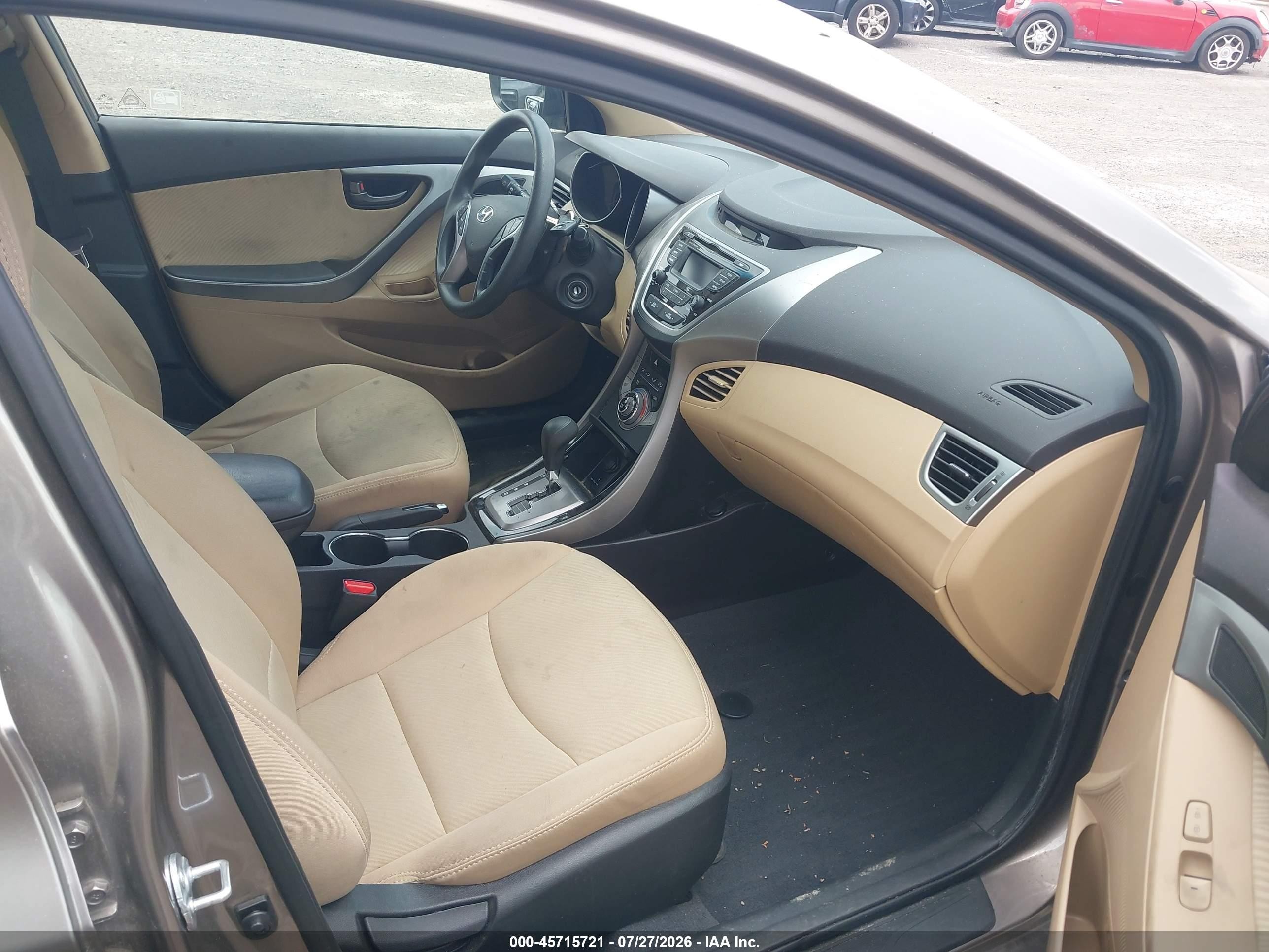 2013 Hyundai Elantra Gls Gray vin: 5NPDH4AE3DH302435