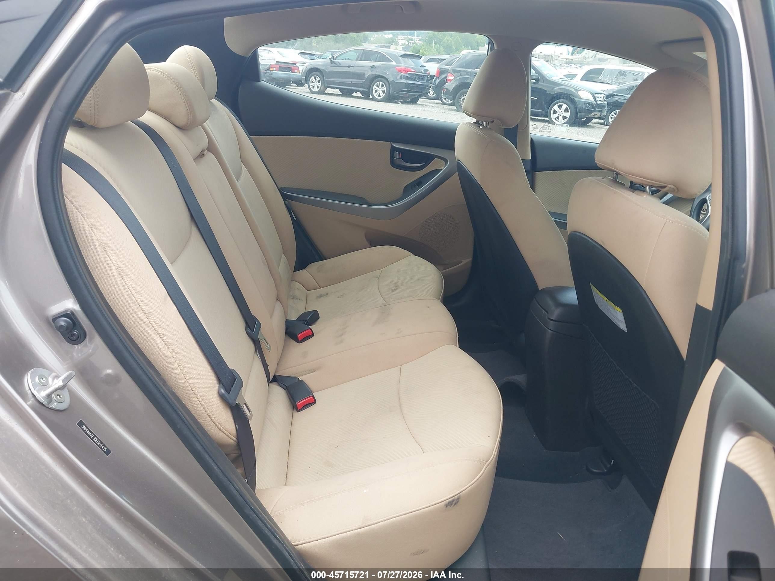 2013 Hyundai Elantra Gls Gray vin: 5NPDH4AE3DH302435