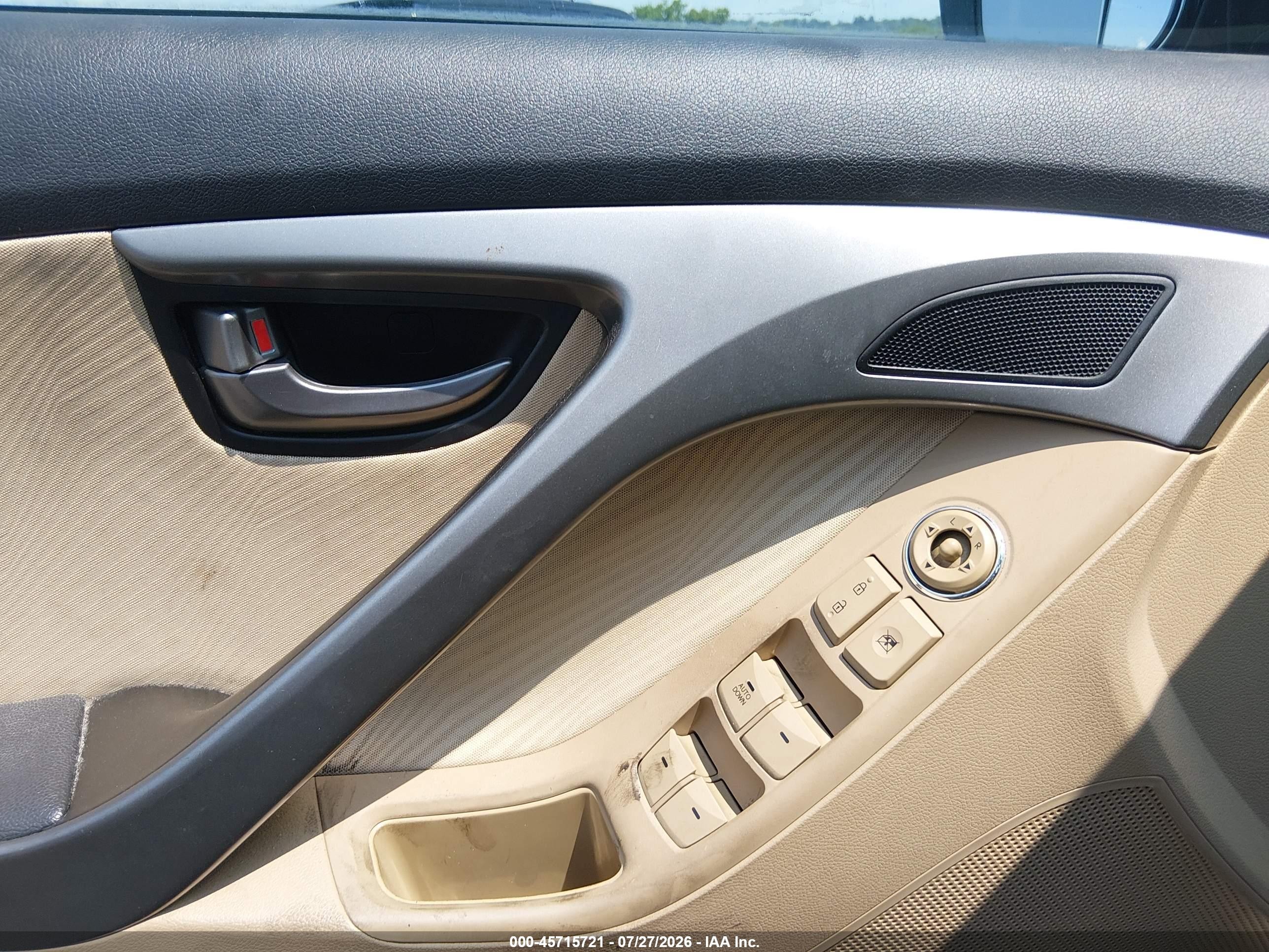 2013 Hyundai Elantra Gls Gray vin: 5NPDH4AE3DH302435