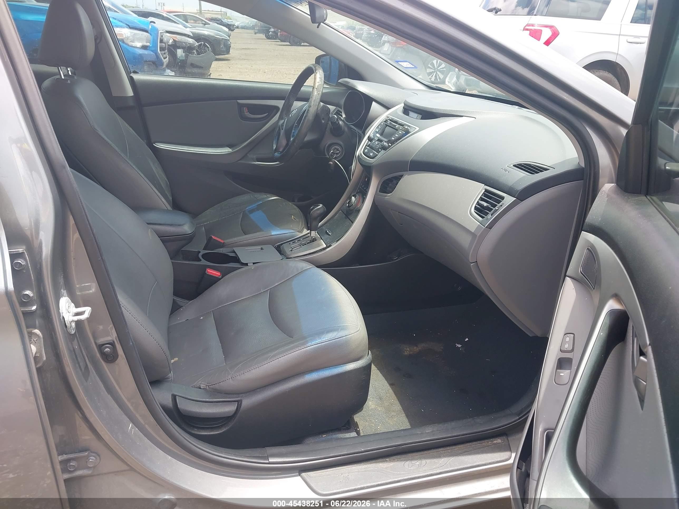 2013 Hyundai Elantra Limited Серый vin: 5NPDH4AE3DH302578