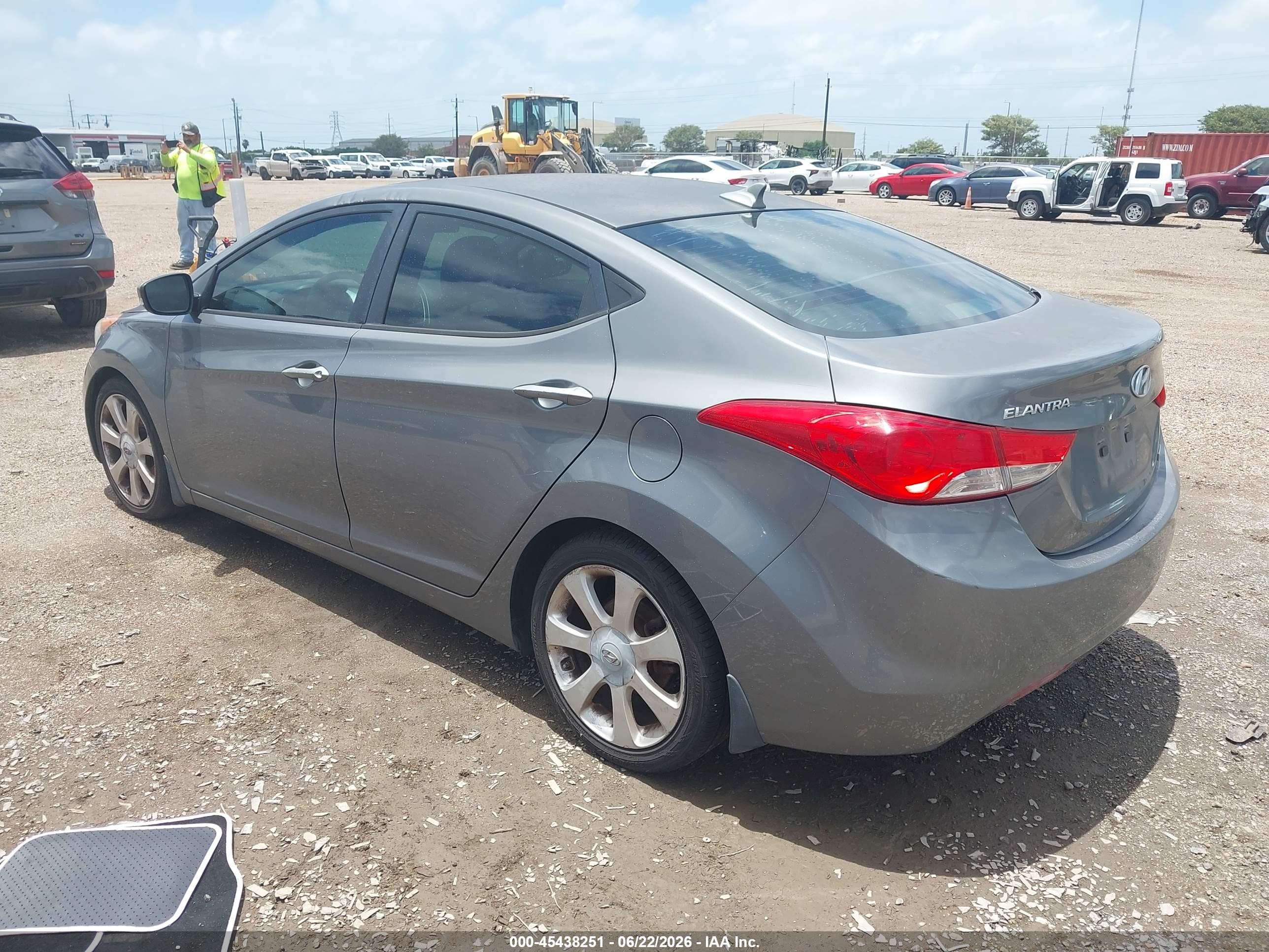 2013 Hyundai Elantra Limited Серый vin: 5NPDH4AE3DH302578