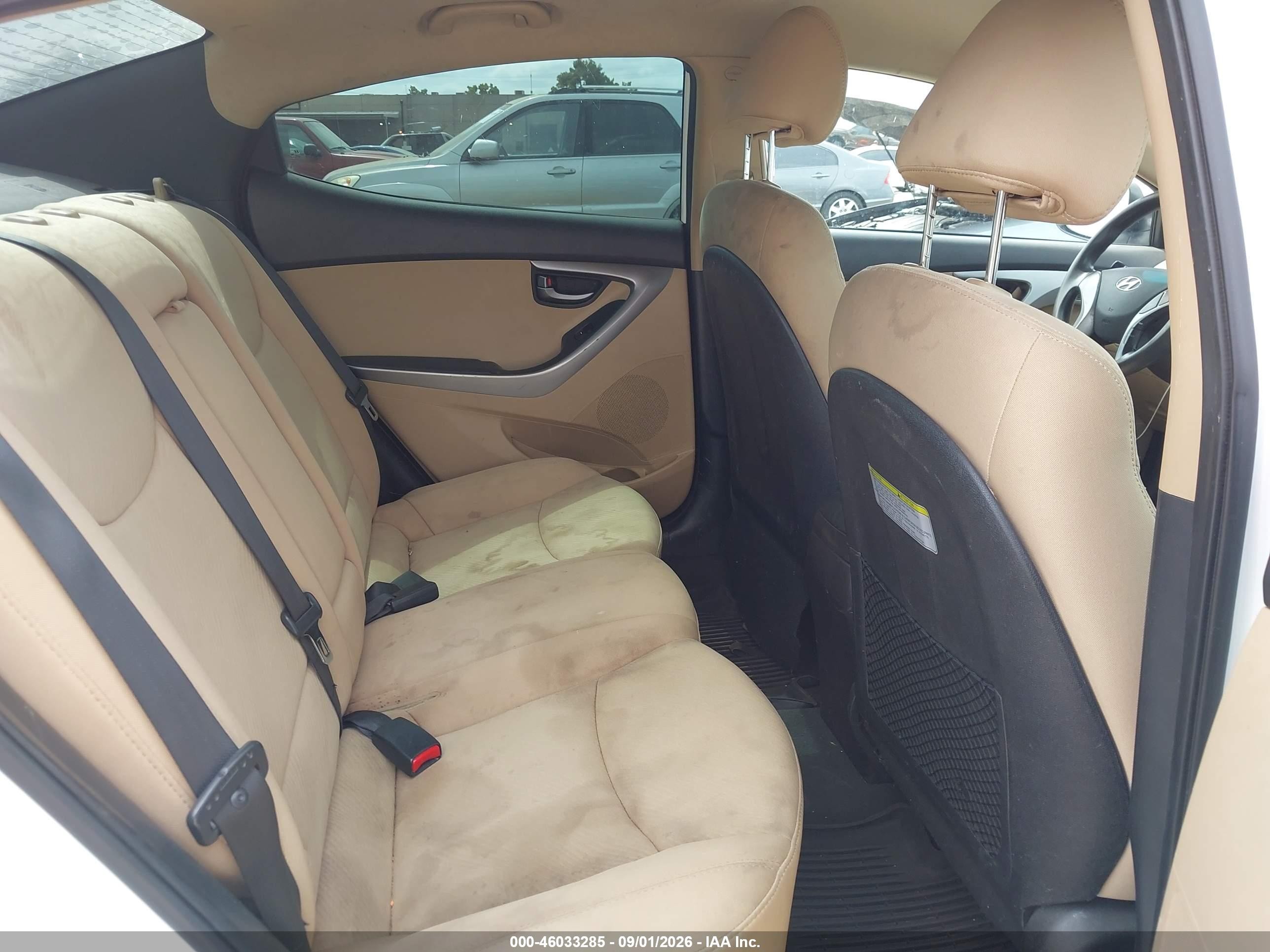 2013 Hyundai Elantra Gls White vin: 5NPDH4AE3DH305528