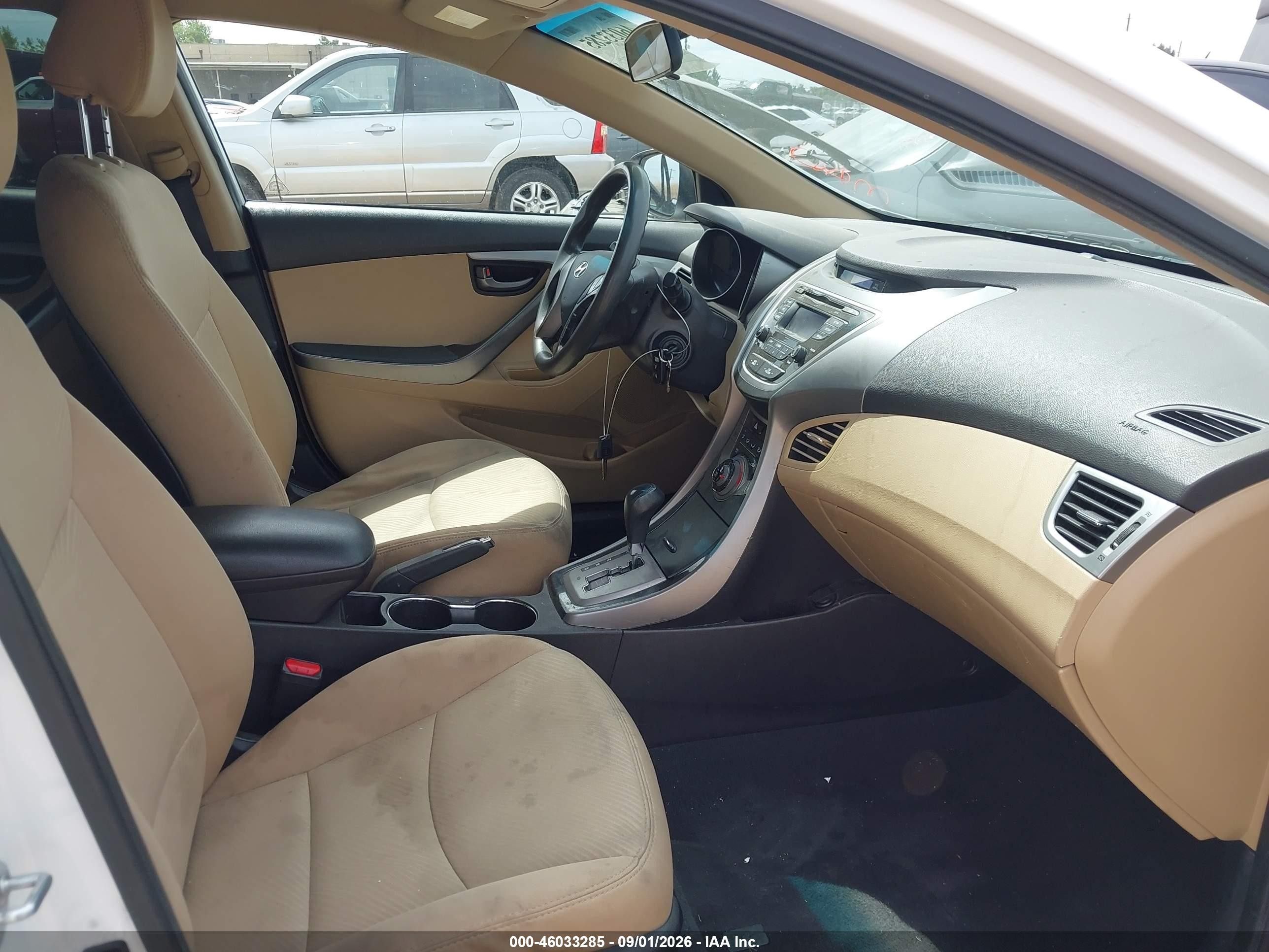 2013 Hyundai Elantra Gls White vin: 5NPDH4AE3DH305528