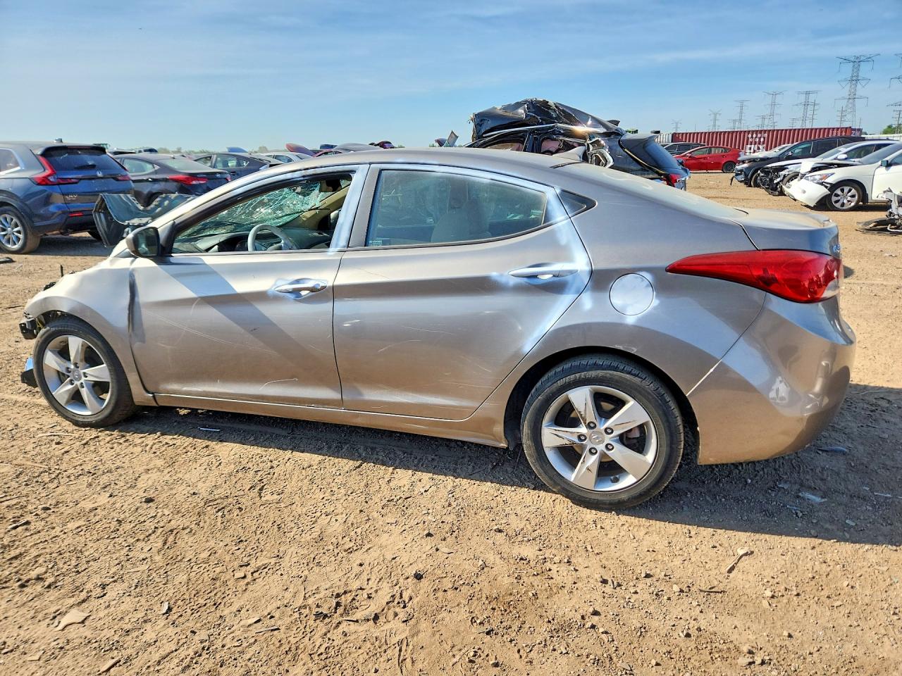 2013 Hyundai Elantra Gls Желто-коричневый vin: 5NPDH4AE3DH306565