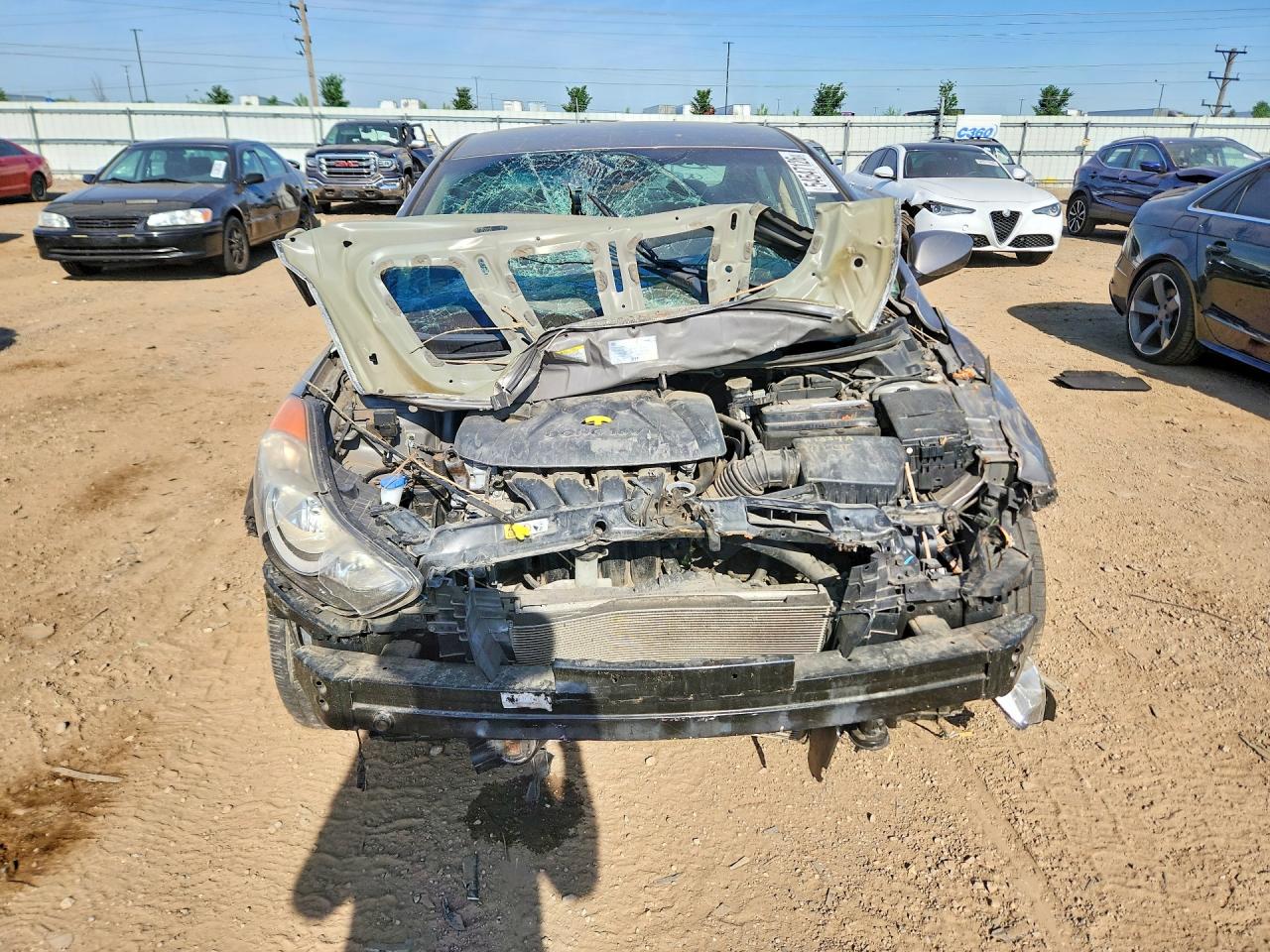 2013 Hyundai Elantra Gls Желто-коричневый vin: 5NPDH4AE3DH306565