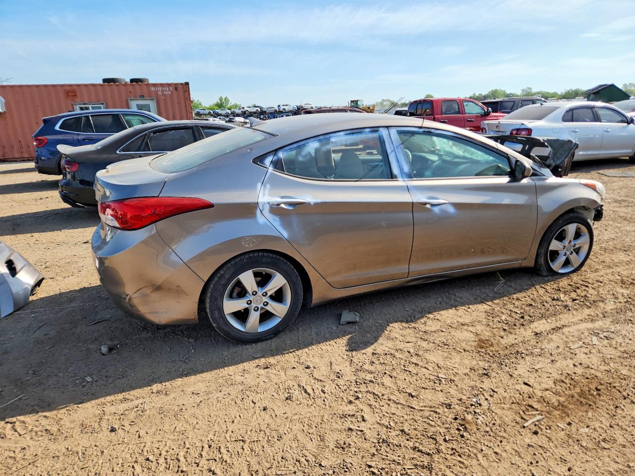 2013 Hyundai Elantra Gls Желто-коричневый vin: 5NPDH4AE3DH306565