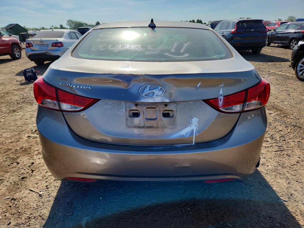 2013 Hyundai Elantra Gls Желто-коричневый vin: 5NPDH4AE3DH306565
