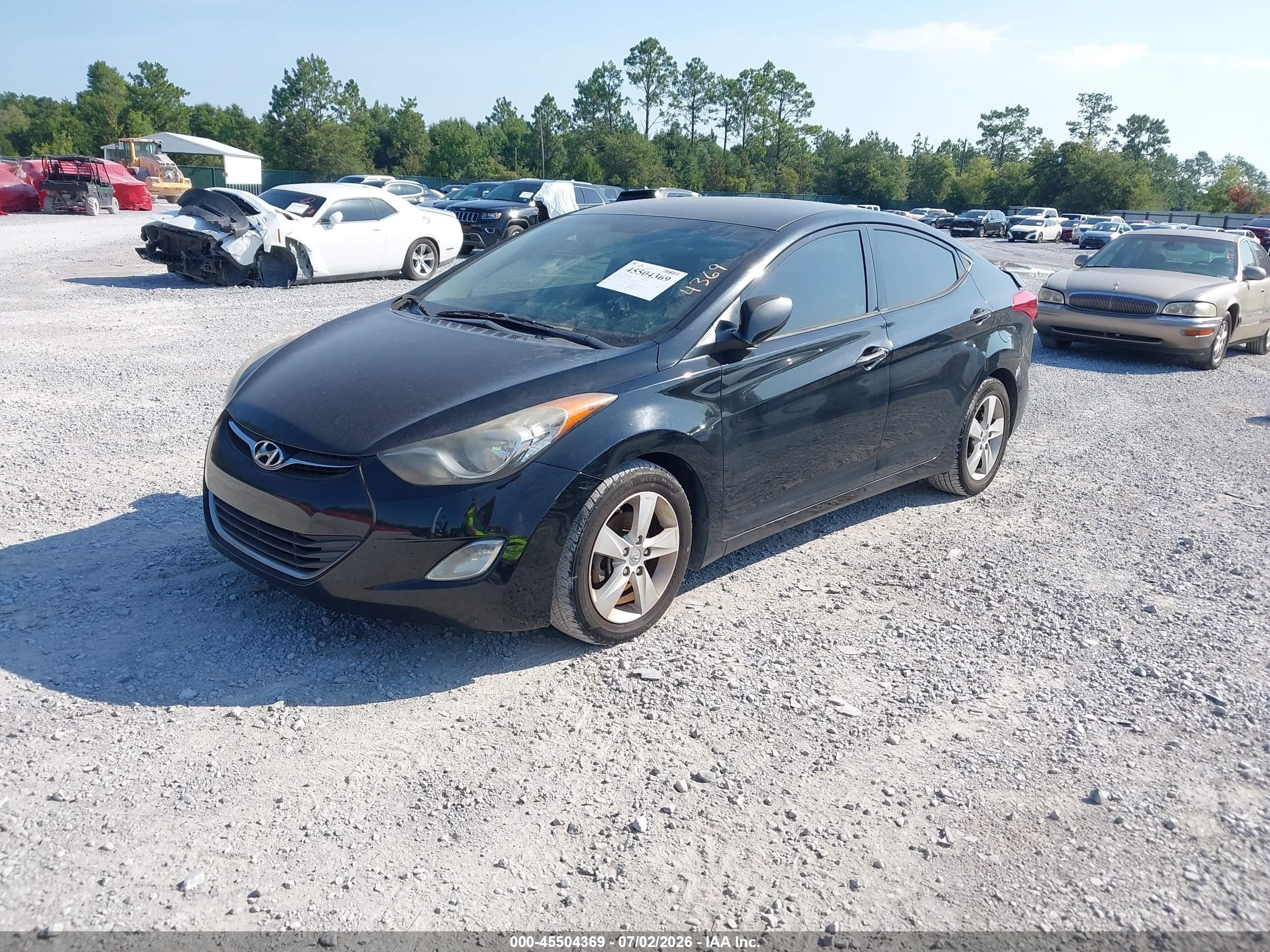2013 Hyundai Elantra Gls Black vin: 5NPDH4AE3DH307540
