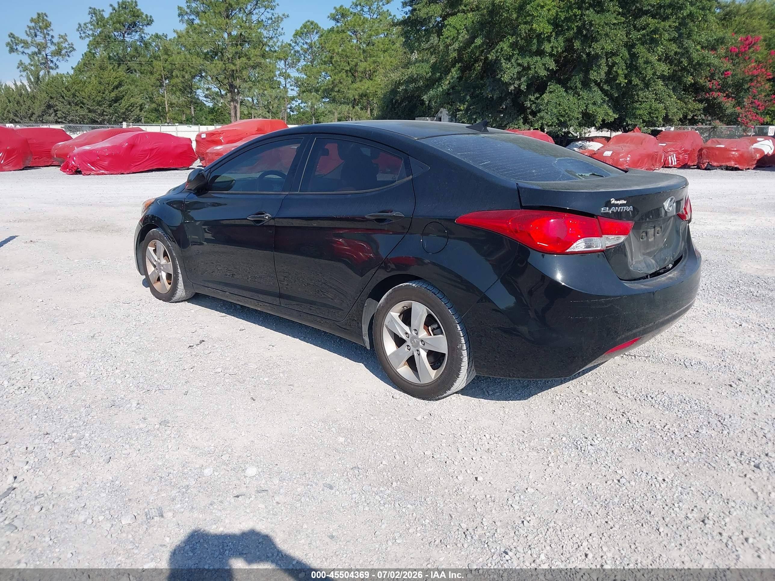 2013 Hyundai Elantra Gls Black vin: 5NPDH4AE3DH307540