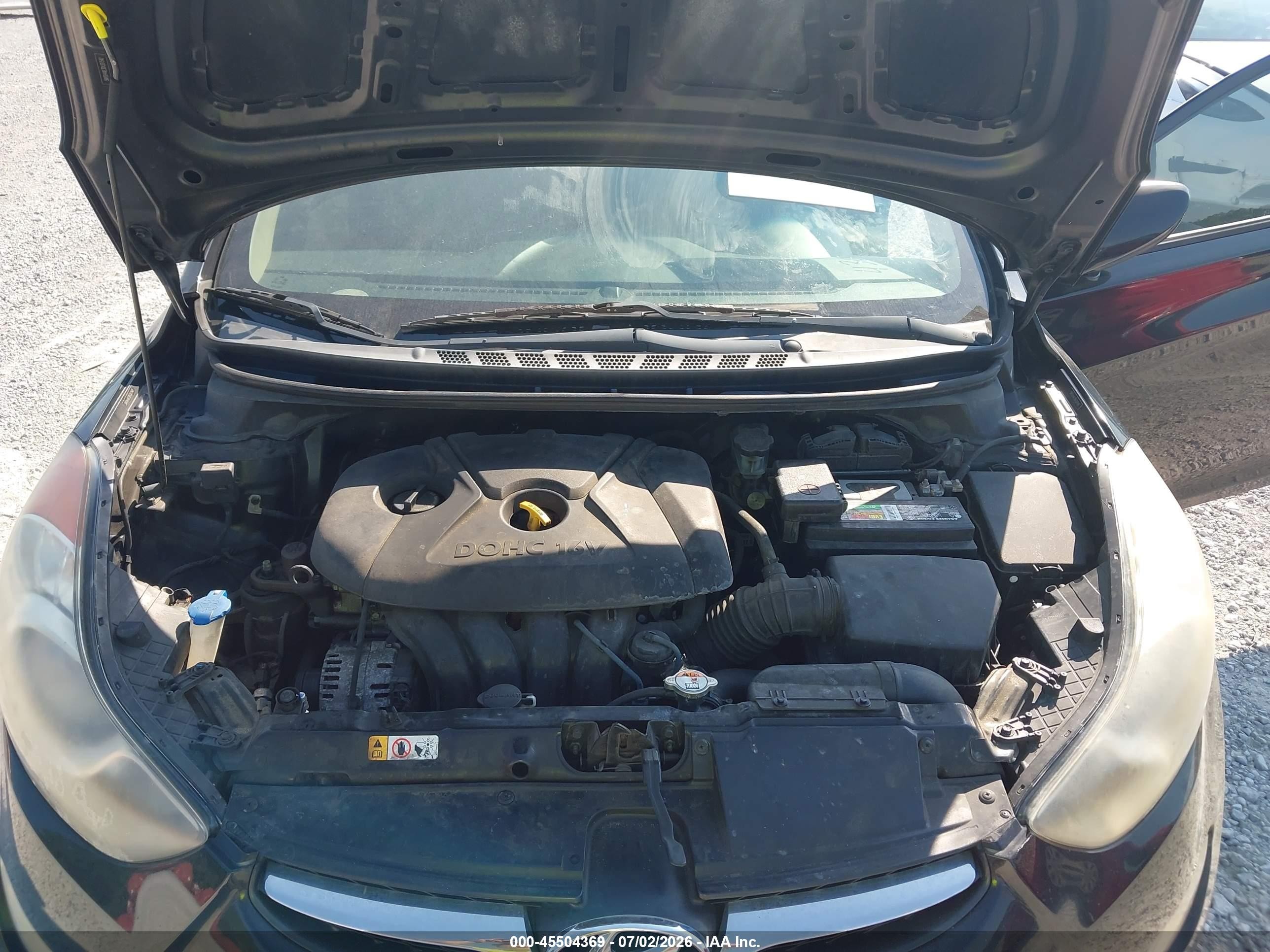 2013 Hyundai Elantra Gls Black vin: 5NPDH4AE3DH307540