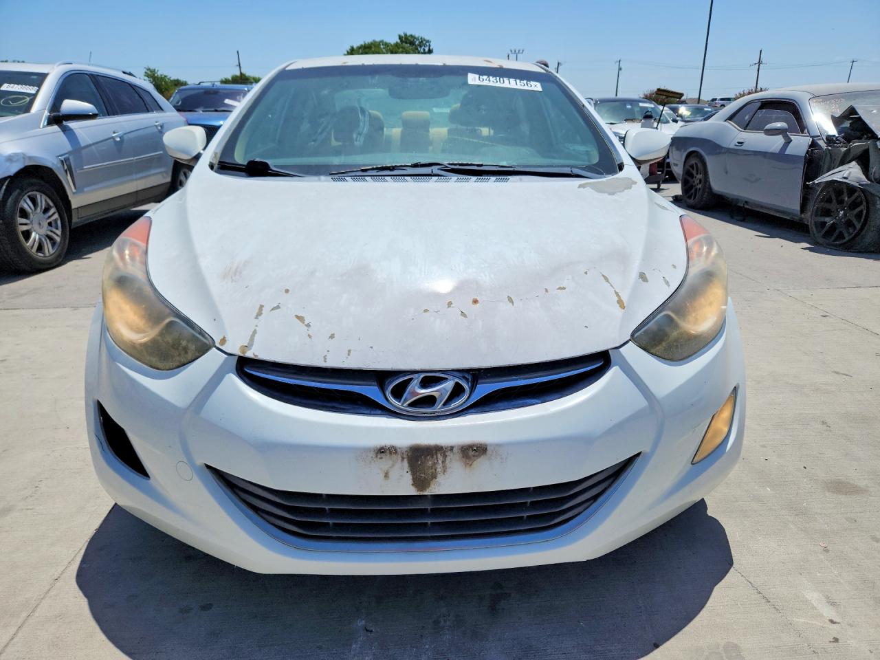 2013 Hyundai Elantra Gls Белый vin: 5NPDH4AE3DH311359