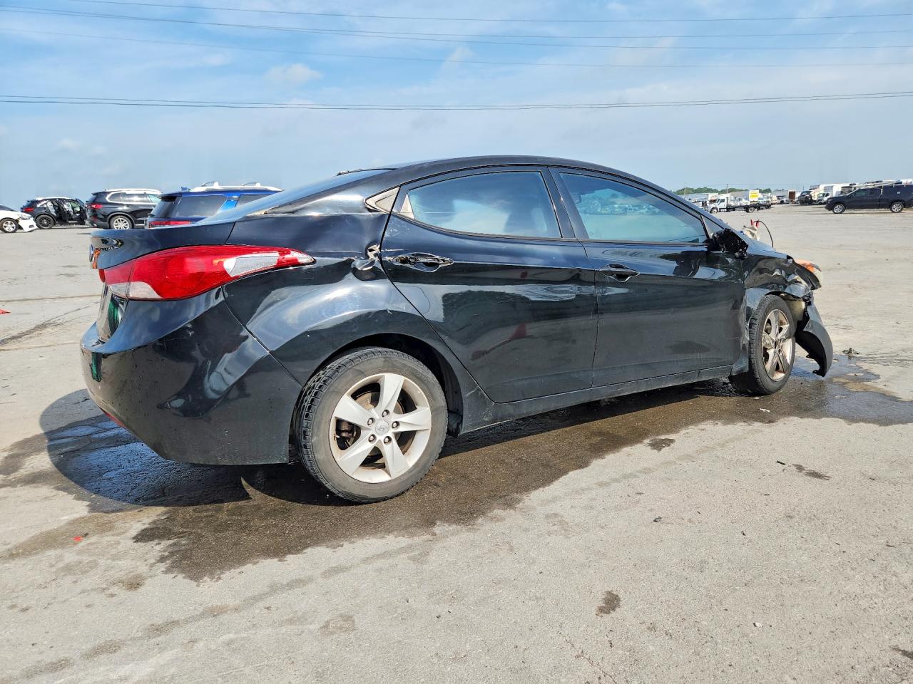 2013 Hyundai Elantra Gls Black vin: 5NPDH4AE3DH312978