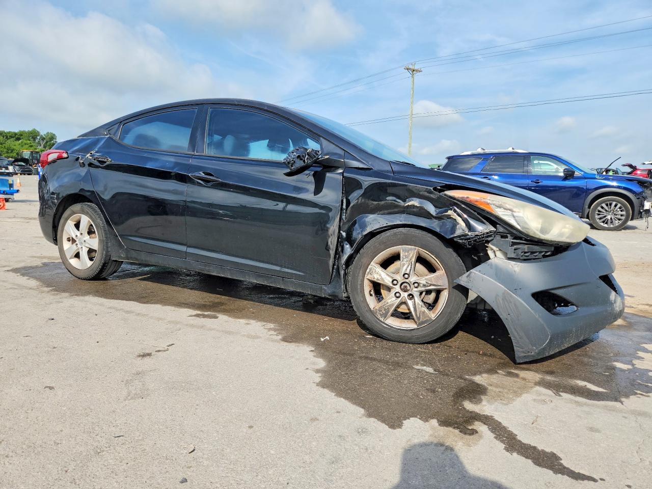 2013 Hyundai Elantra Gls Black vin: 5NPDH4AE3DH312978
