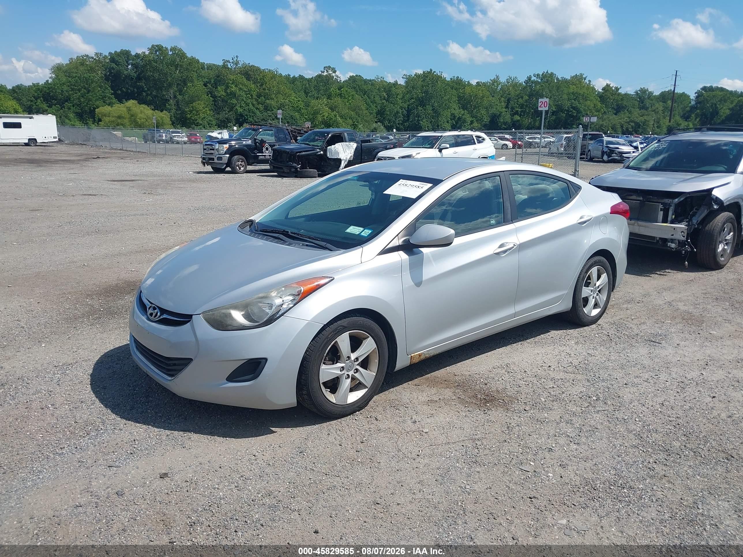 2013 Hyundai Elantra Gls Серебряный vin: 5NPDH4AE3DH314004