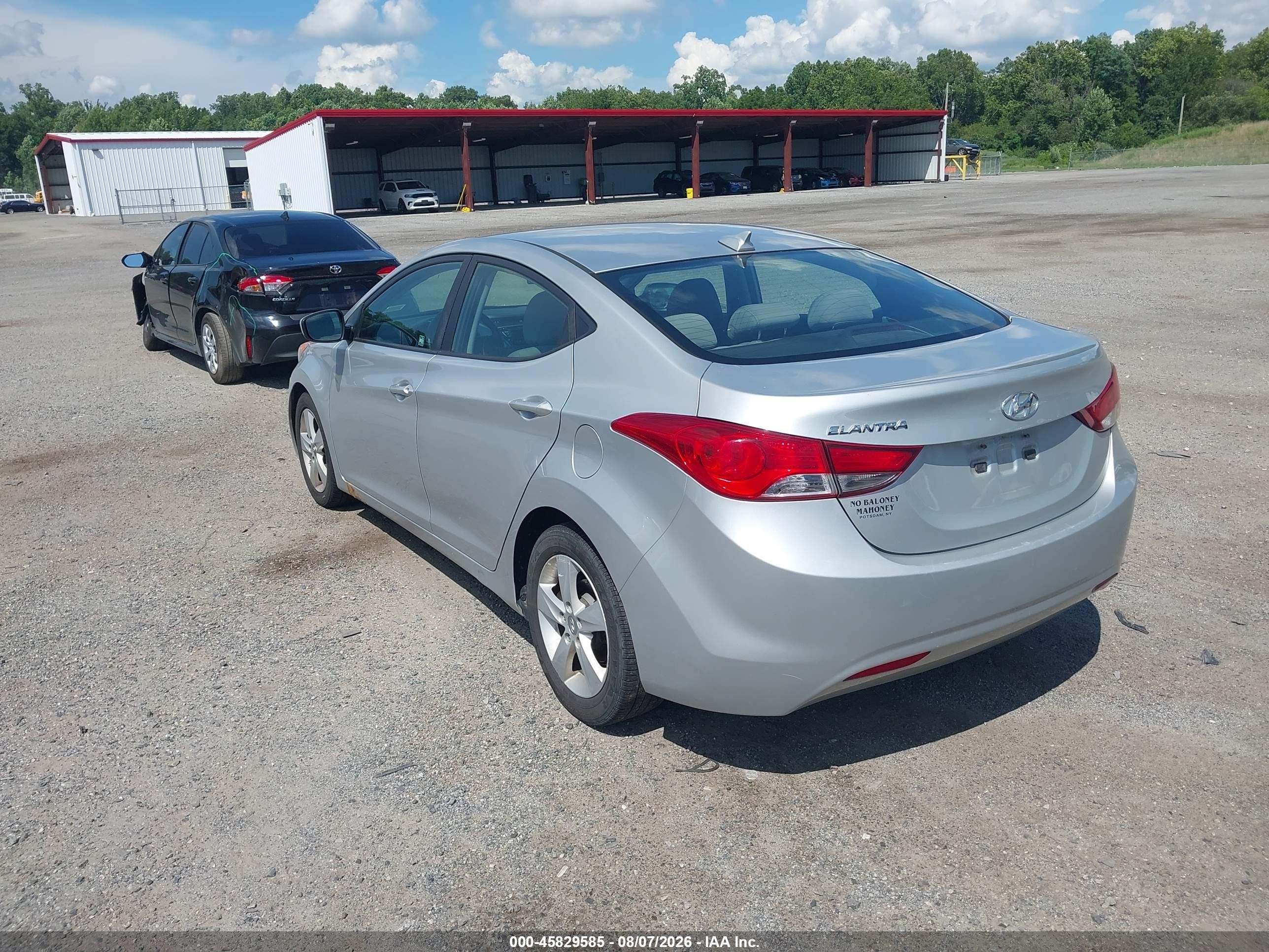 2013 Hyundai Elantra Gls Серебряный vin: 5NPDH4AE3DH314004