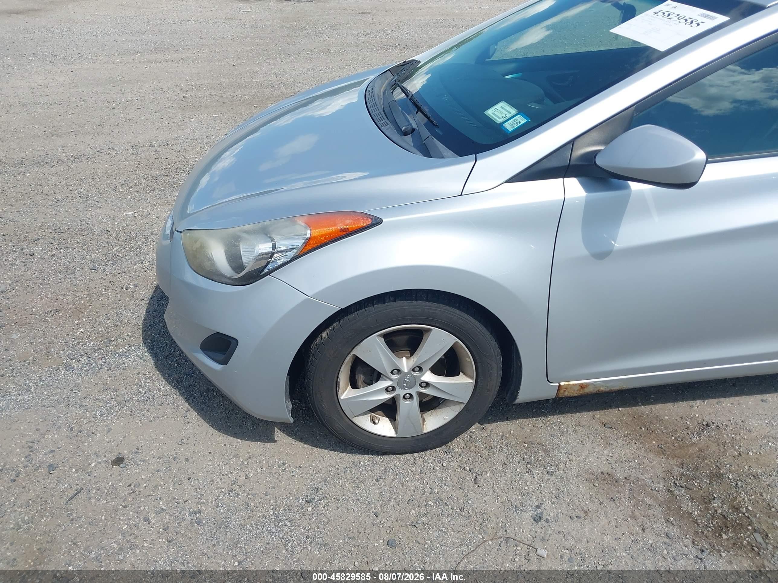 2013 Hyundai Elantra Gls Серебряный vin: 5NPDH4AE3DH314004
