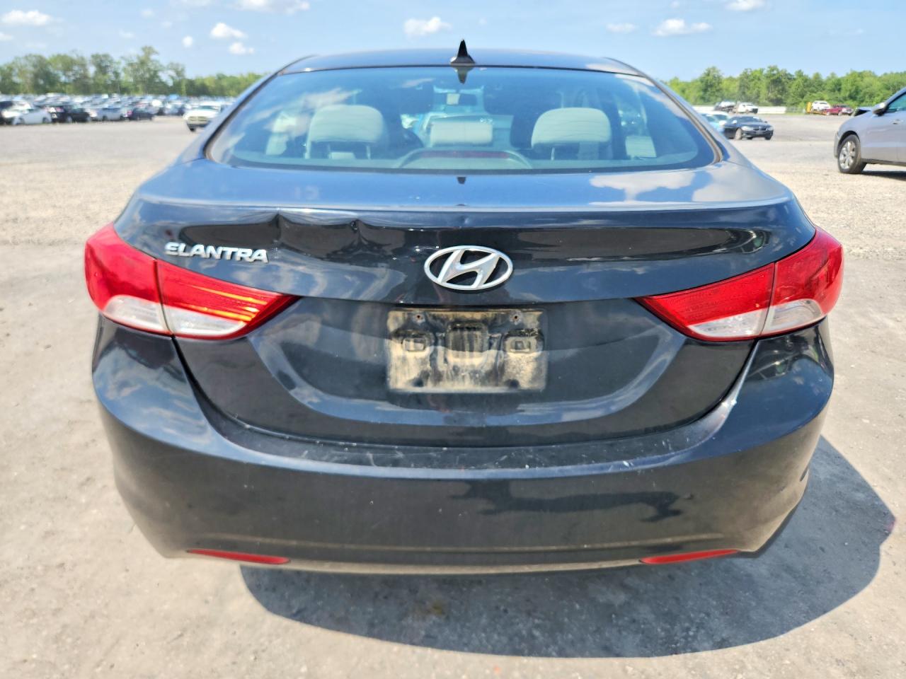 2013 Hyundai Elantra Gls Black vin: 5NPDH4AE3DH315136