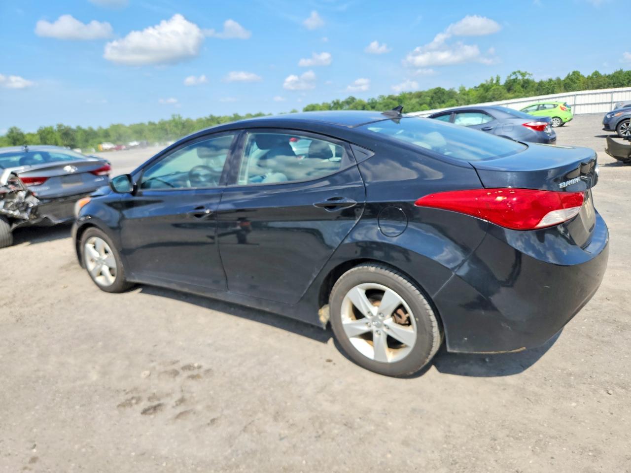 2013 Hyundai Elantra Gls Black vin: 5NPDH4AE3DH315136