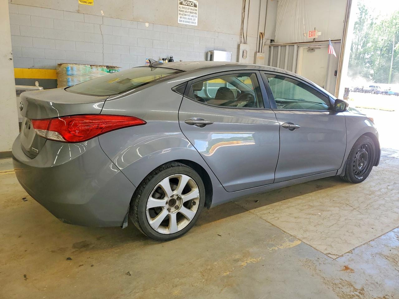 2013 Hyundai Elantra Limited Серый vin: 5NPDH4AE3DH315153