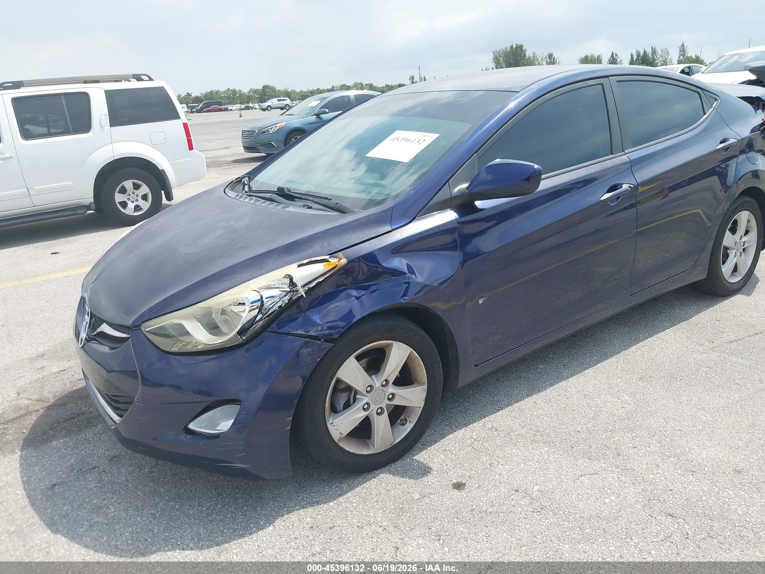 2013 Hyundai Elantra Gls Dark Blue vin: 5NPDH4AE3DH320515