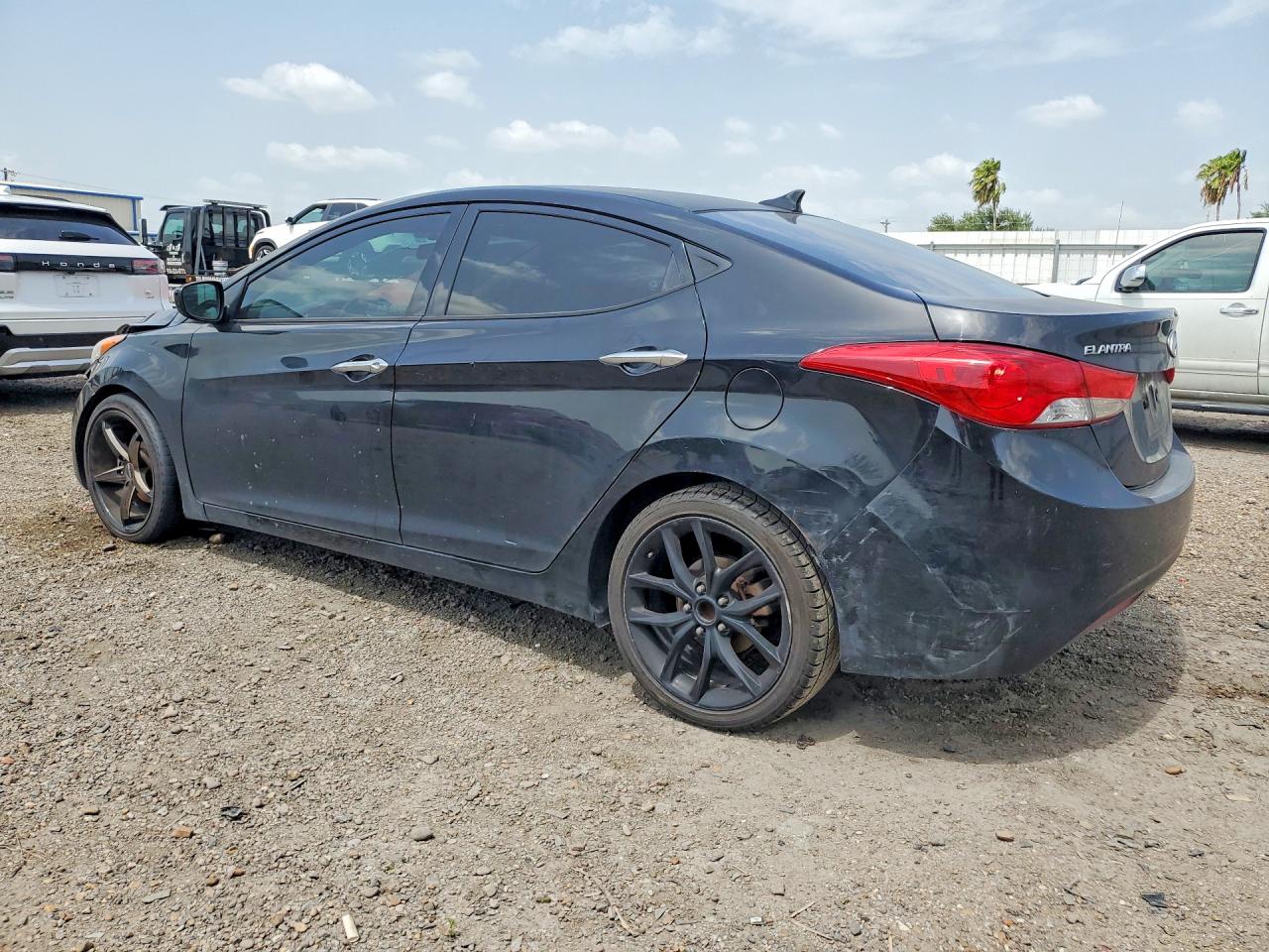 2013 Hyundai Elantra Gls Black vin: 5NPDH4AE3DH320854