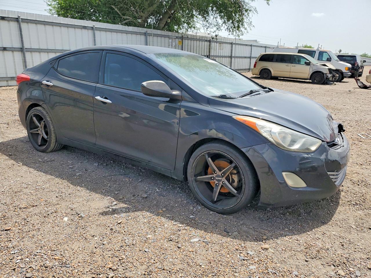 2013 Hyundai Elantra Gls Black vin: 5NPDH4AE3DH320854