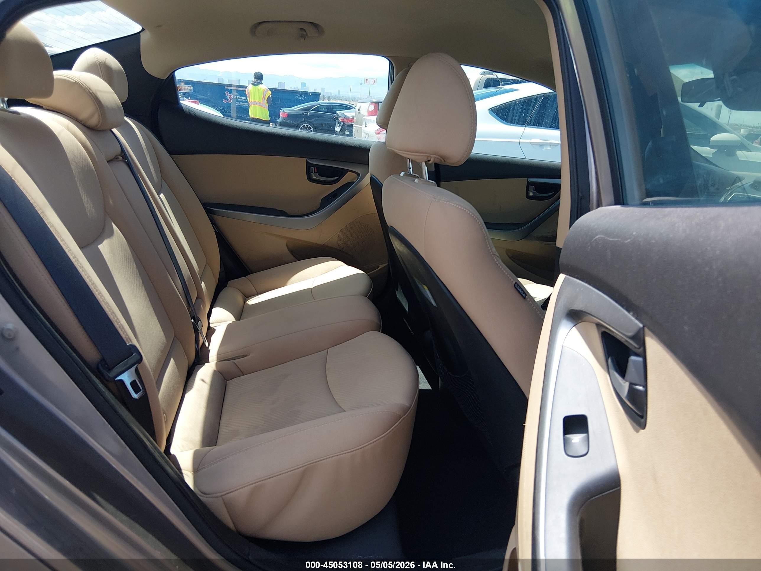 2013 Hyundai Elantra Gls Gray vin: 5NPDH4AE3DH321602