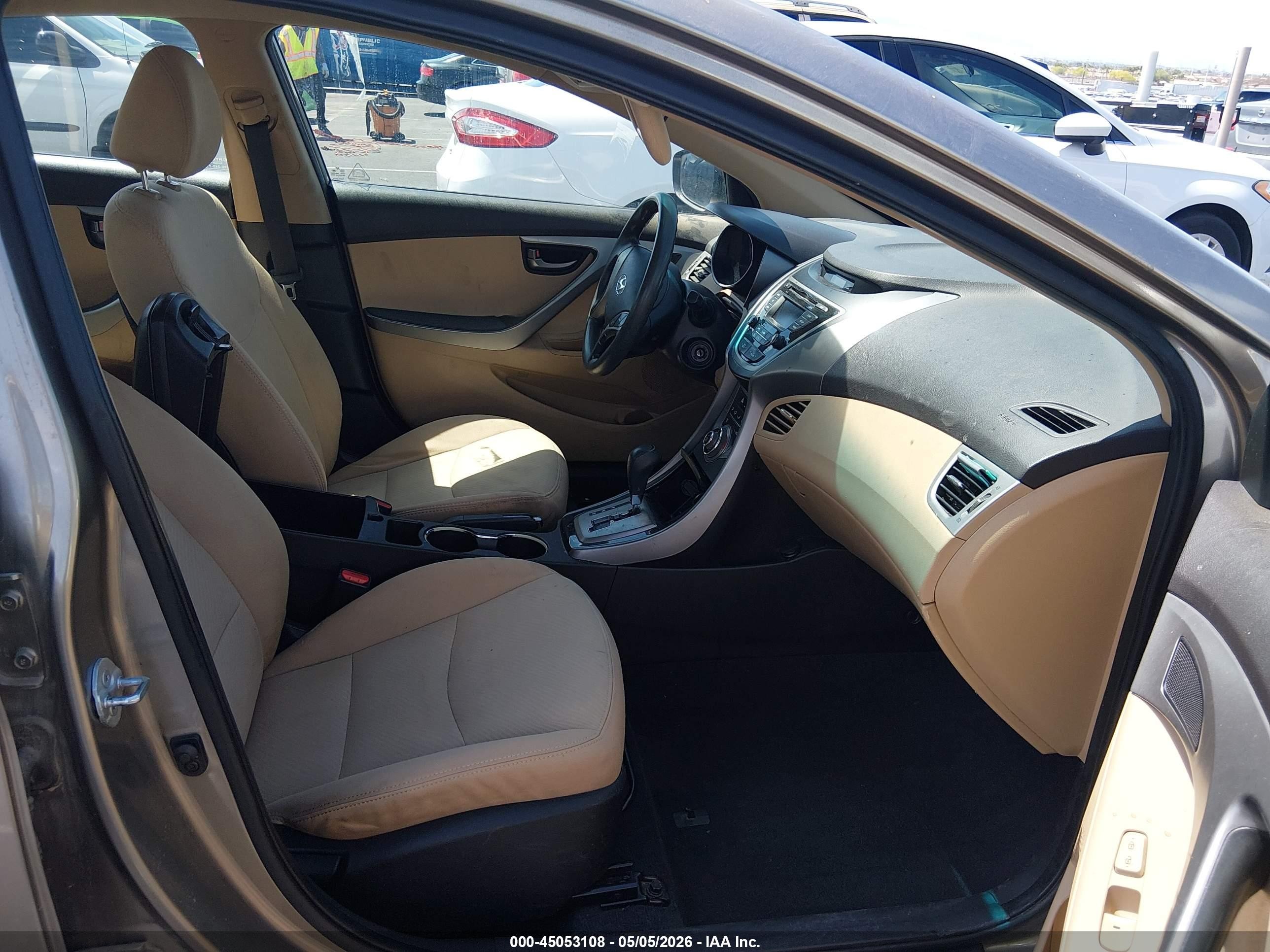 2013 Hyundai Elantra Gls Gray vin: 5NPDH4AE3DH321602