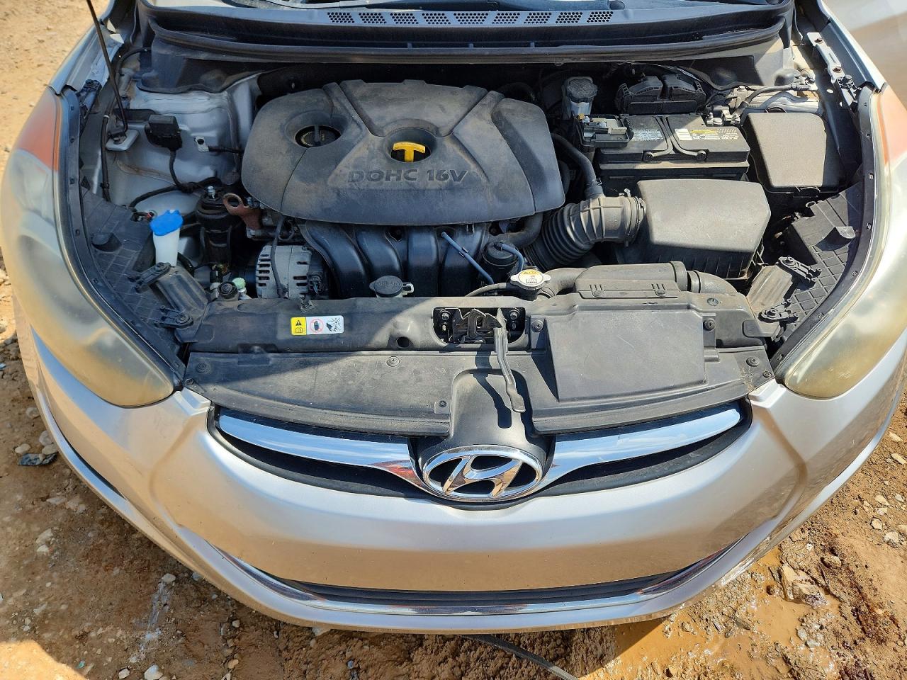 2013 Hyundai Elantra Gls Silver vin: 5NPDH4AE3DH321650