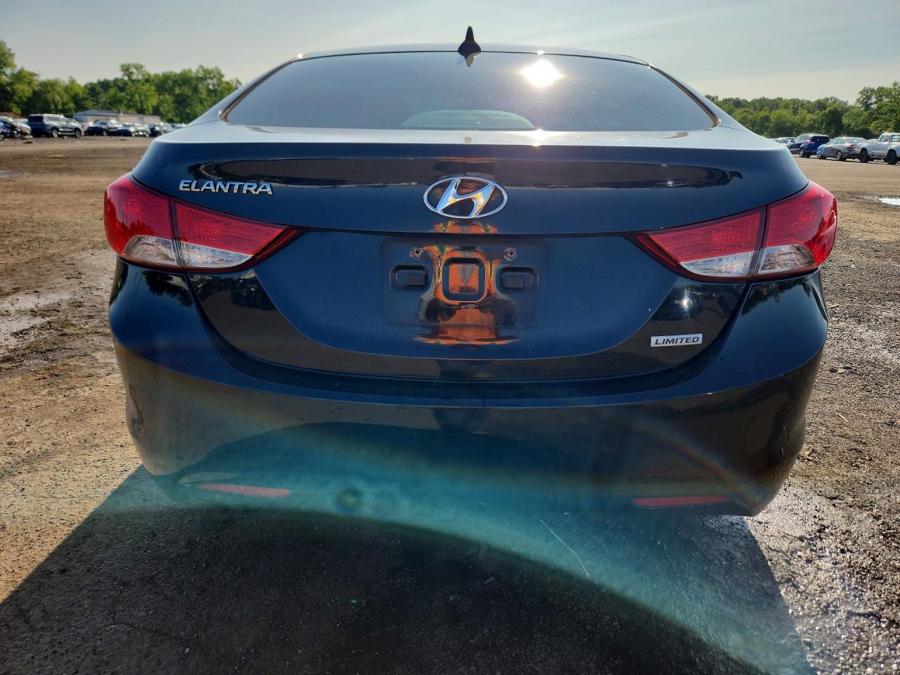 2013 Hyundai Elantra Limited Black vin: 5NPDH4AE3DH327206