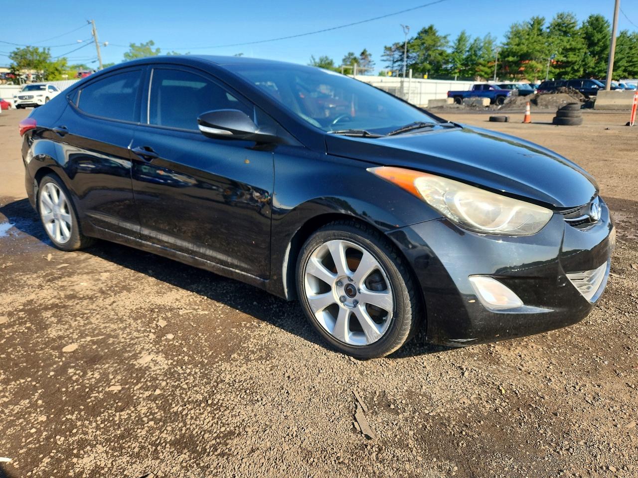 2013 Hyundai Elantra Limited Black vin: 5NPDH4AE3DH327206