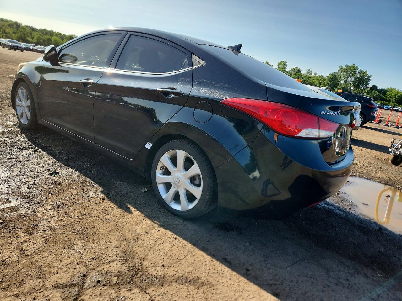 2013 Hyundai Elantra Limited Black vin: 5NPDH4AE3DH327206