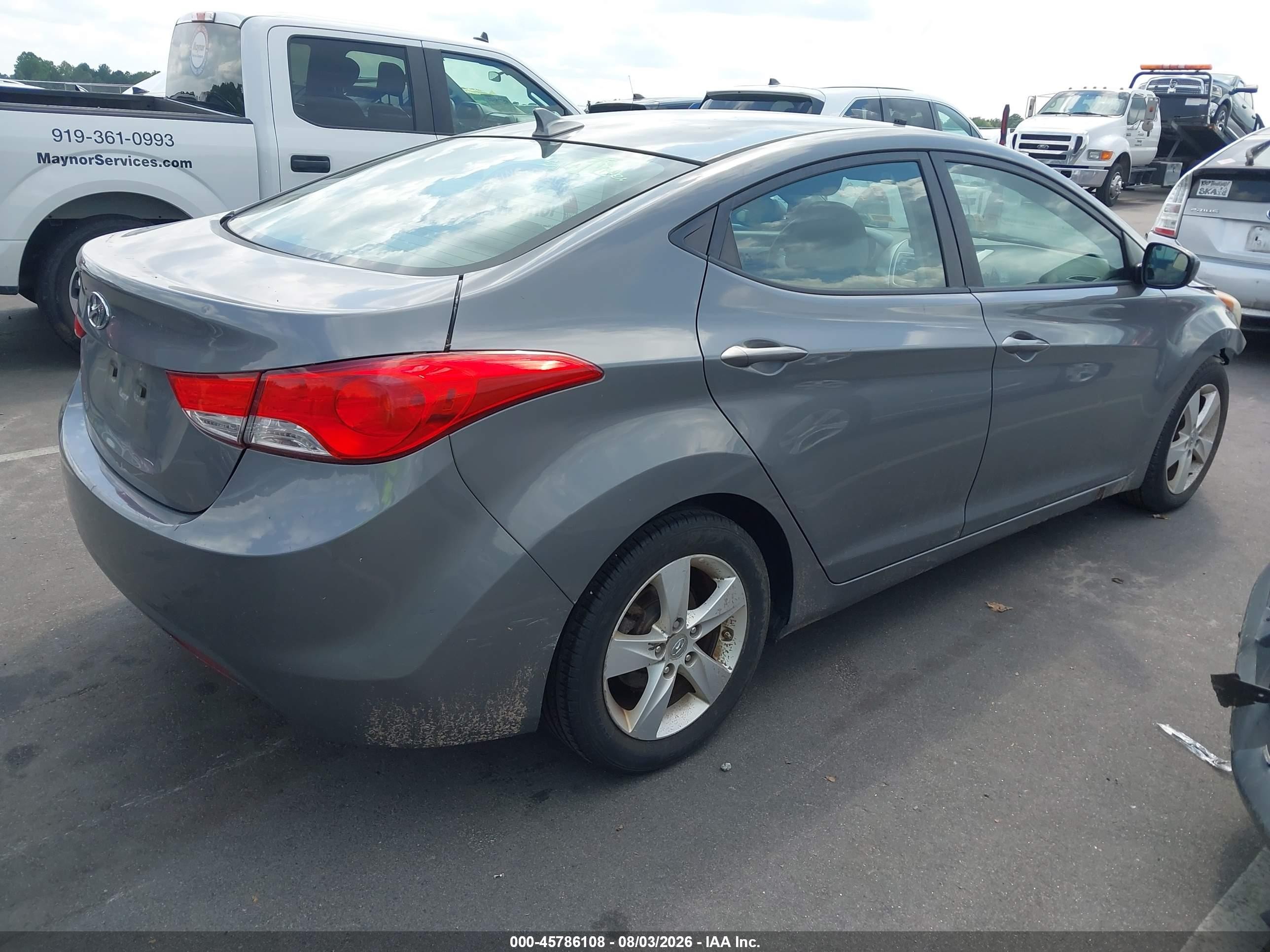 2013 Hyundai Elantra Gls Silver vin: 5NPDH4AE3DH330008